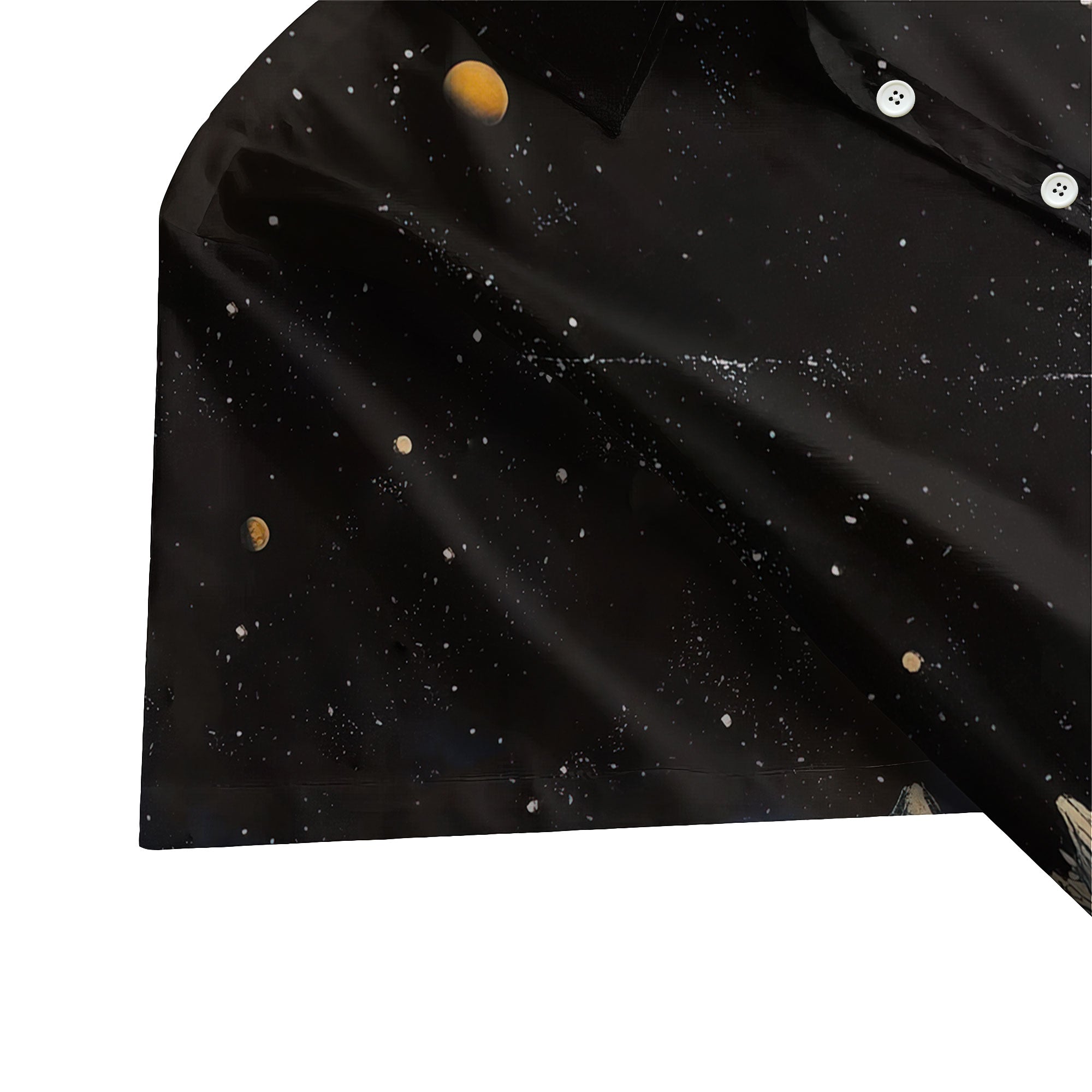 Galaxy Themed Nerdy Retro Space Button Up Shirt
