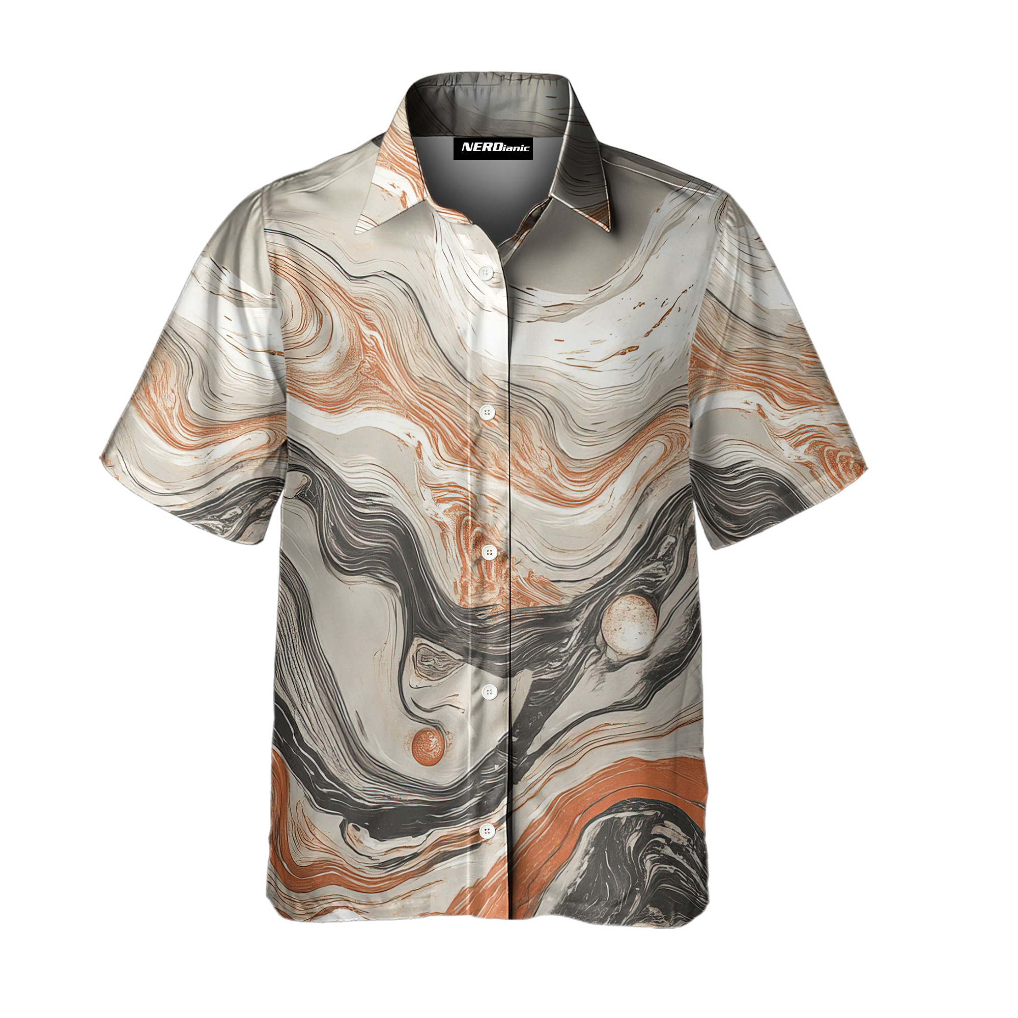 Mars Nerdy Retro Space Button Up Shirt