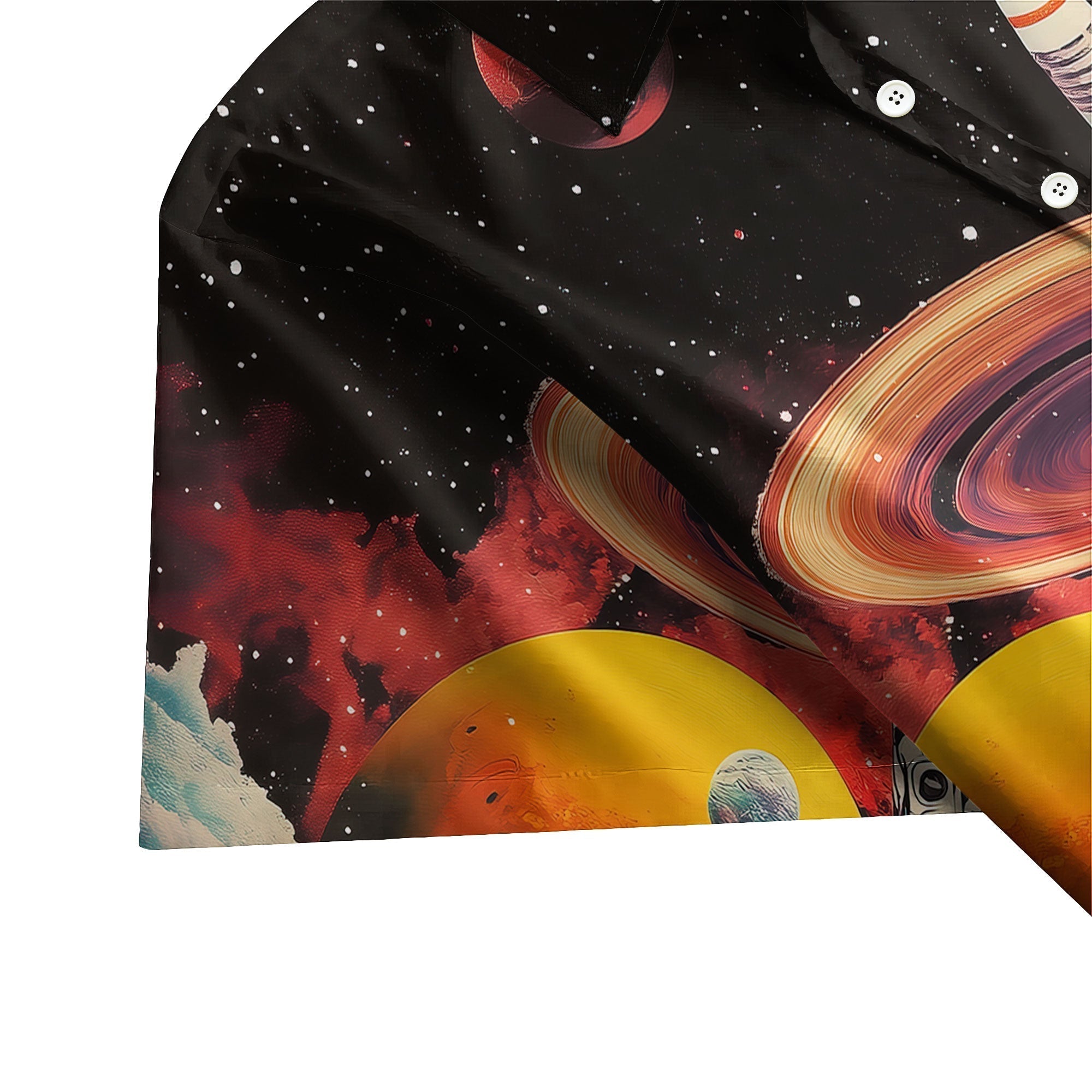 Astronaut Retro Space Button Up Shirt