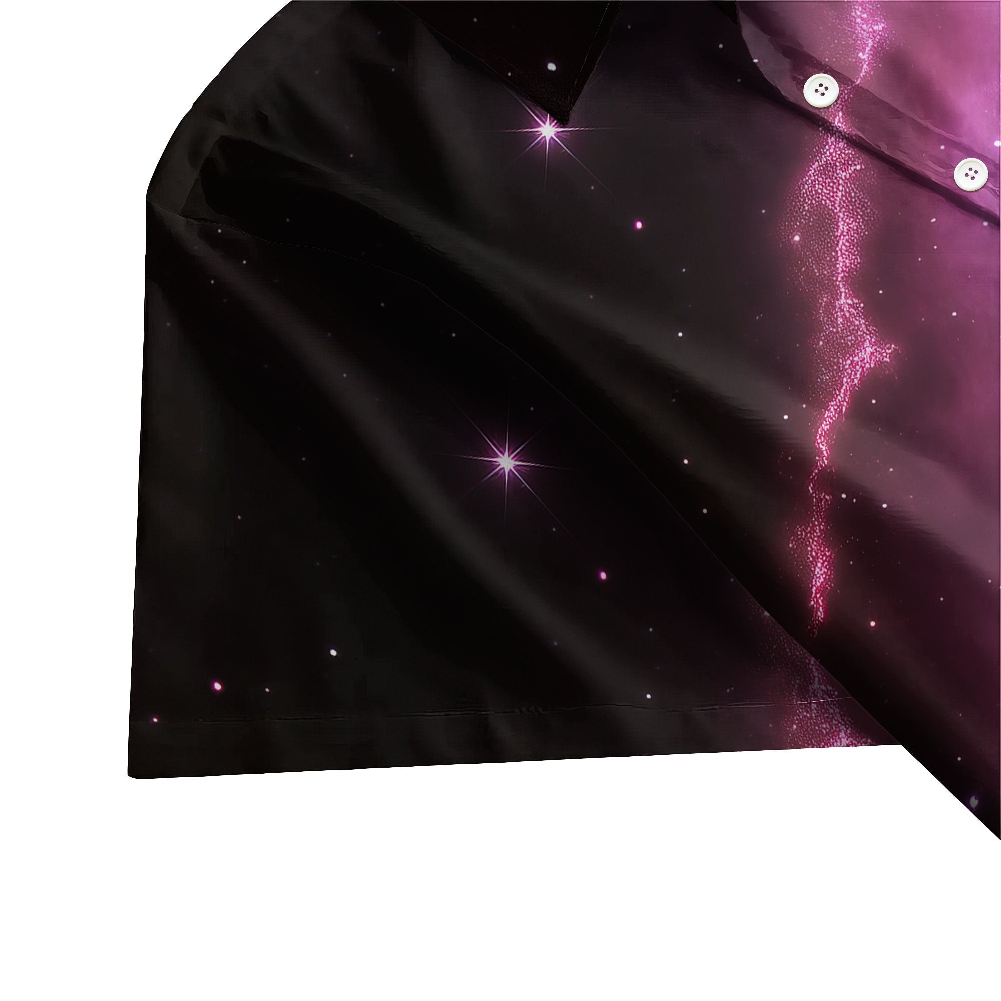 Pink Galaxy Retro Space Button Up Shirt