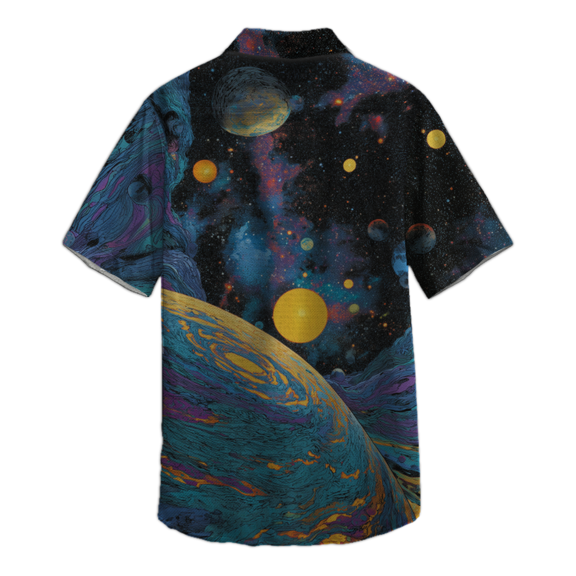 Deep Universe Retro Space Button Up Shirt