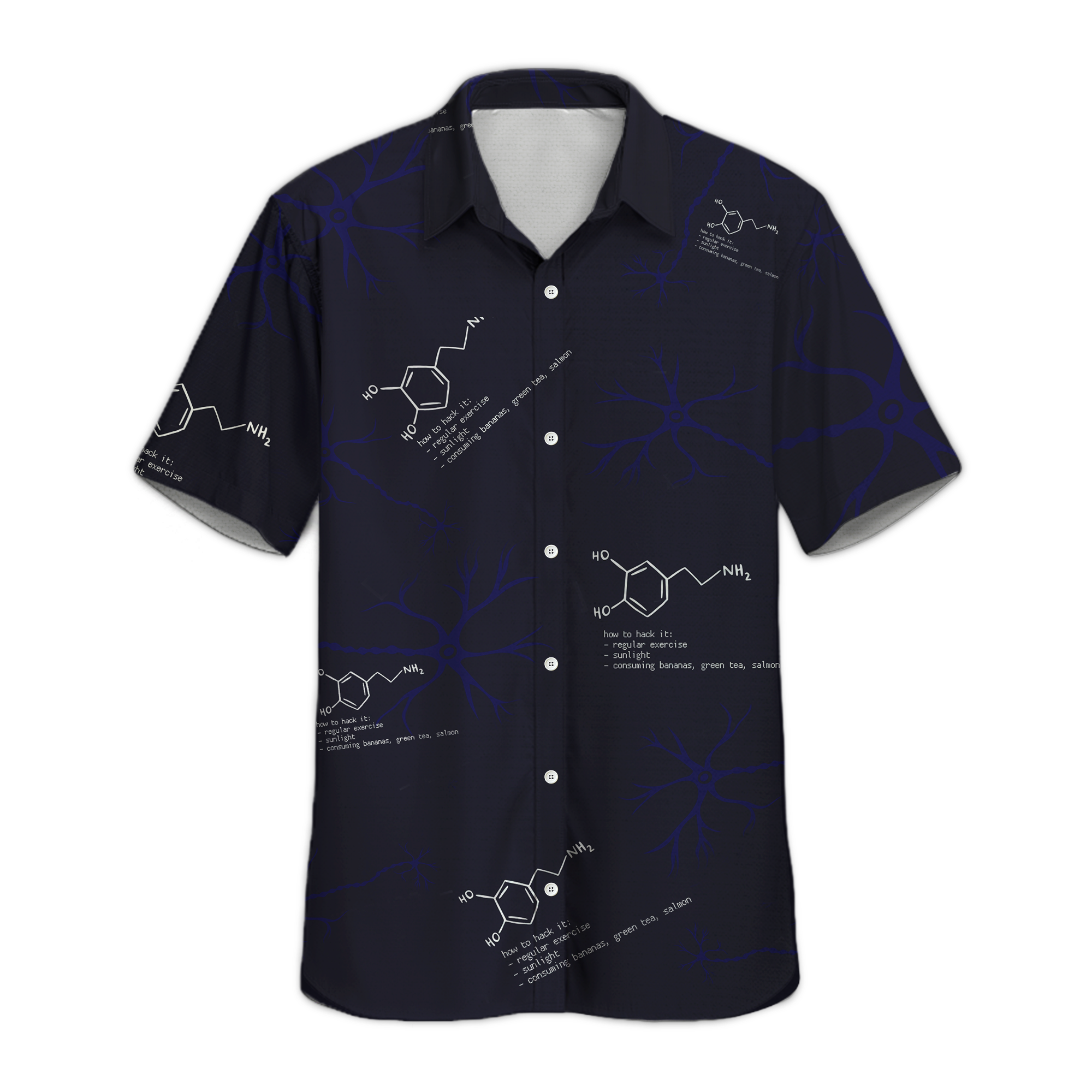 Hack Mind Science Button Shirt