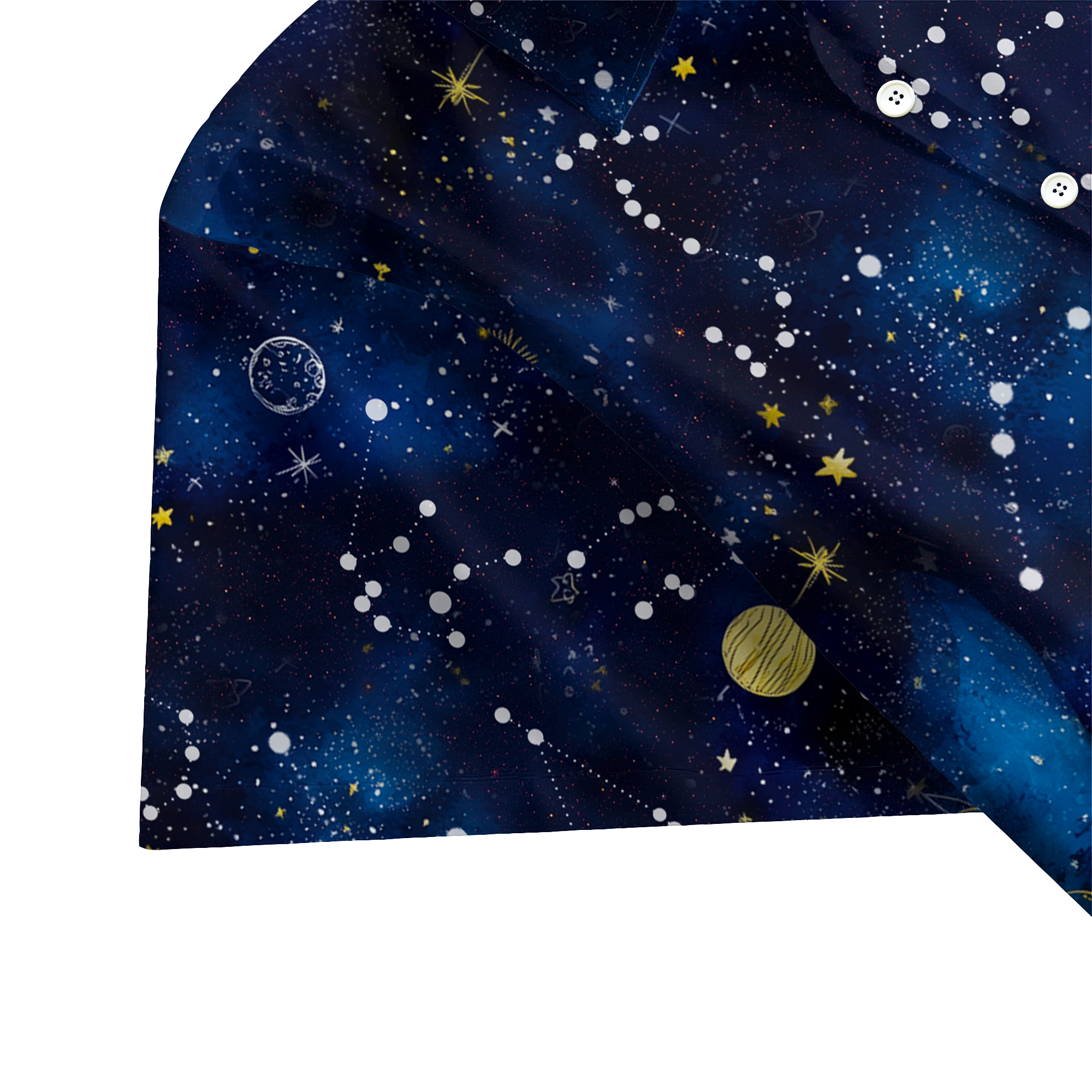 Planet Galaxy Retro Space Button Up Shirt
