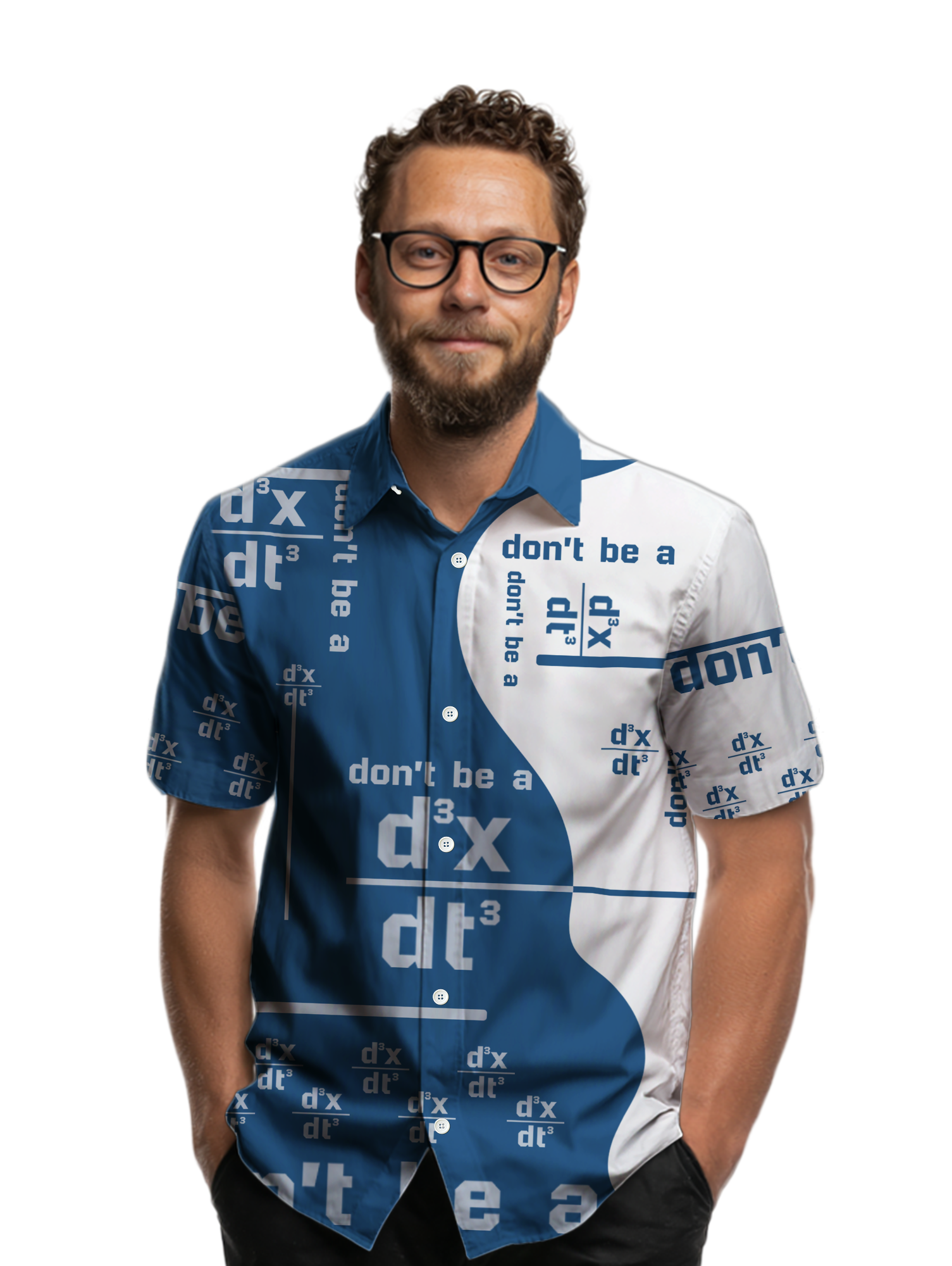 Funny Nerdy Math Button Up Shirt