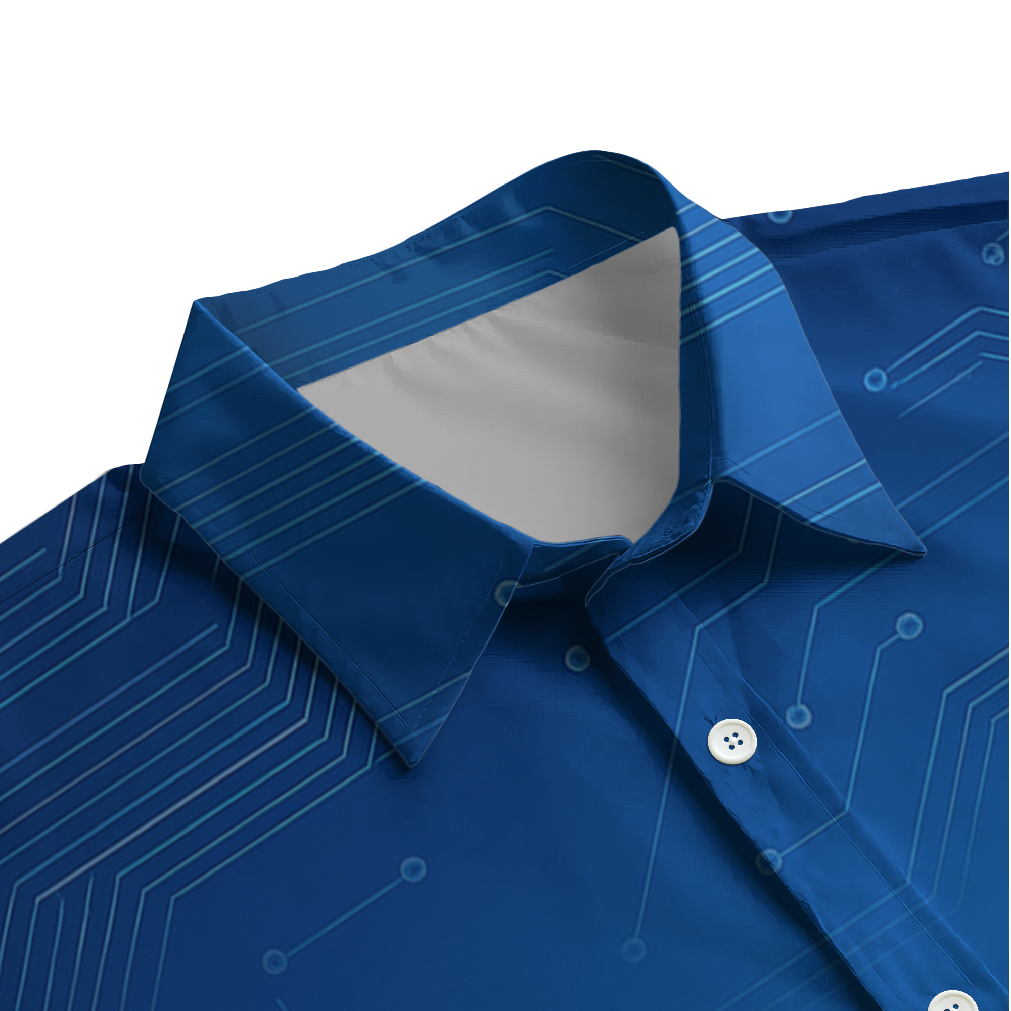 Blue Screen of Death Technology Button Up Shirt