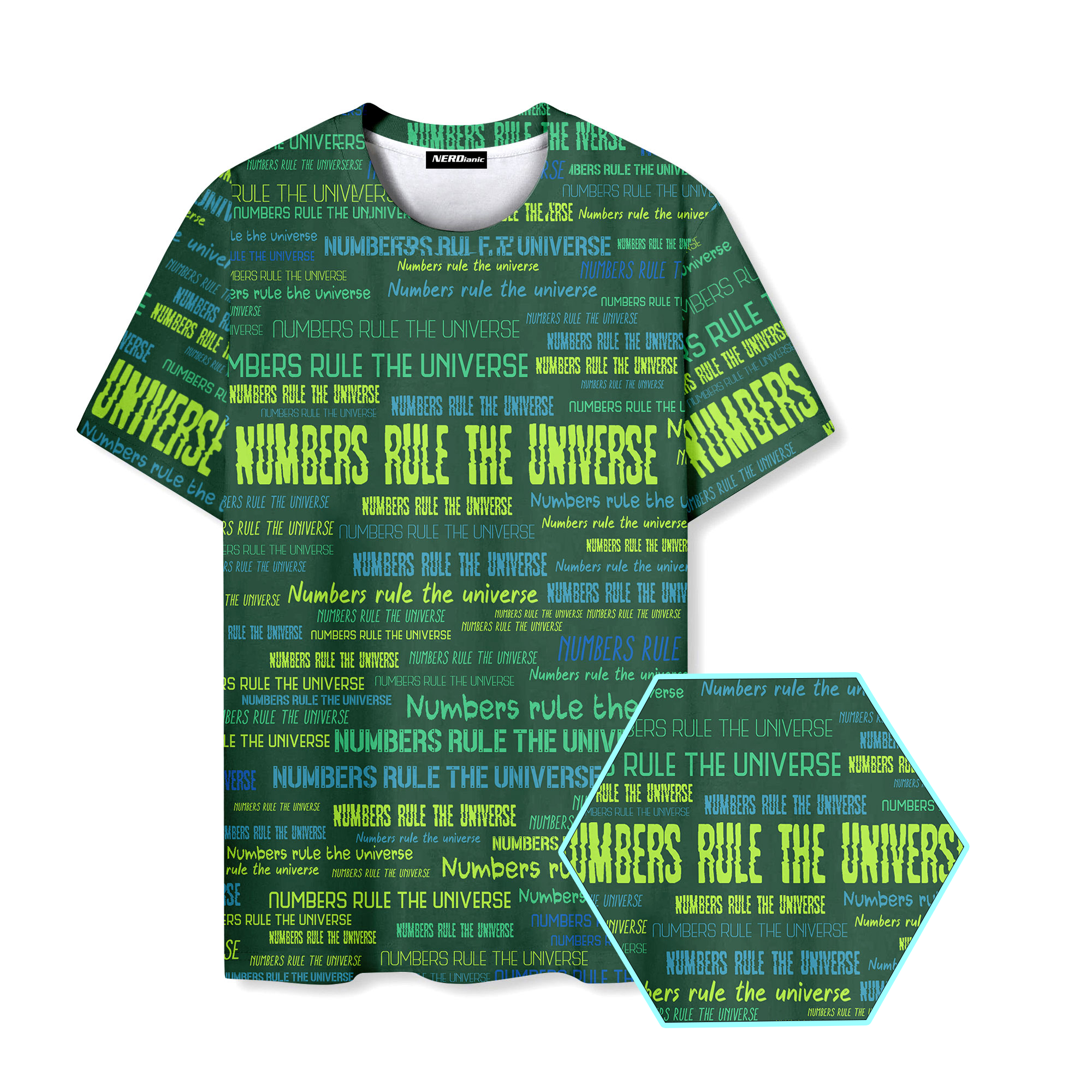 Number Rules The Universe Nerd Graphic T-Shirt