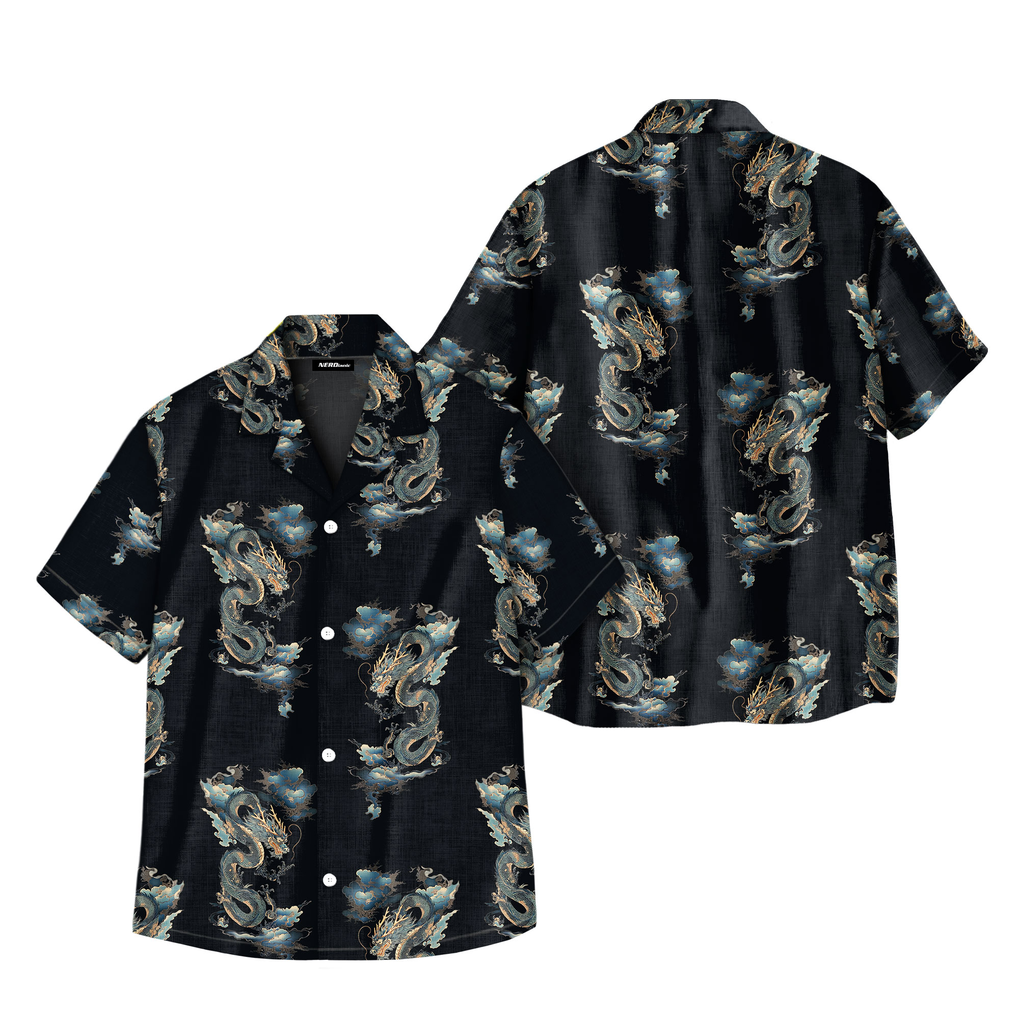 Chinese Dragon Geek Hawaiian Shirt