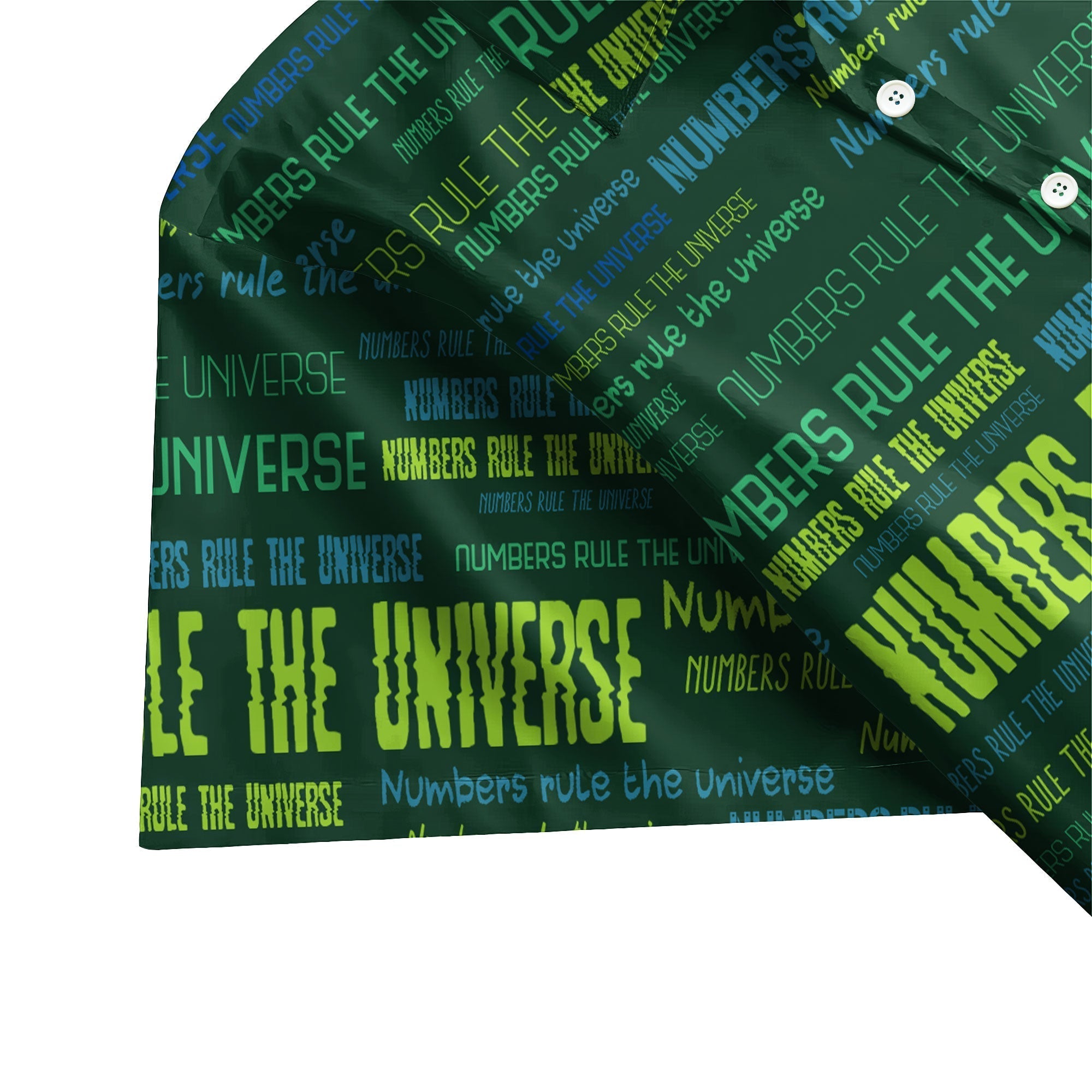 Numbers Rule The Universe Science Button Up Shirt