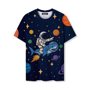 Astronaut Galaxy Space Graphic T-Shirt