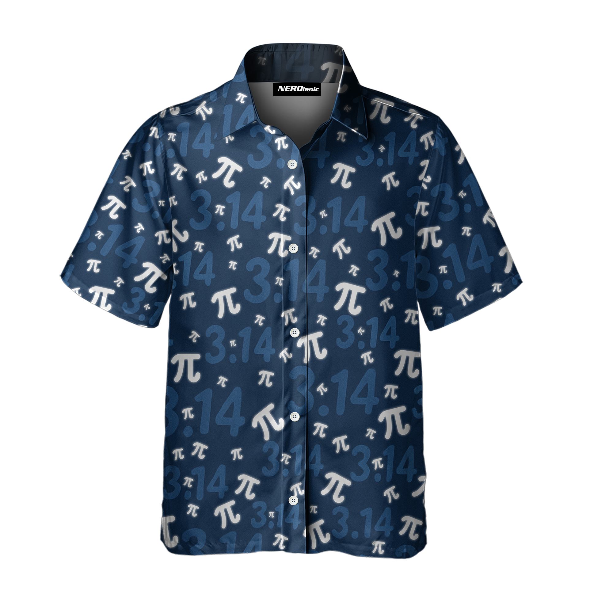 Blue Pi Math Button Up Shirt