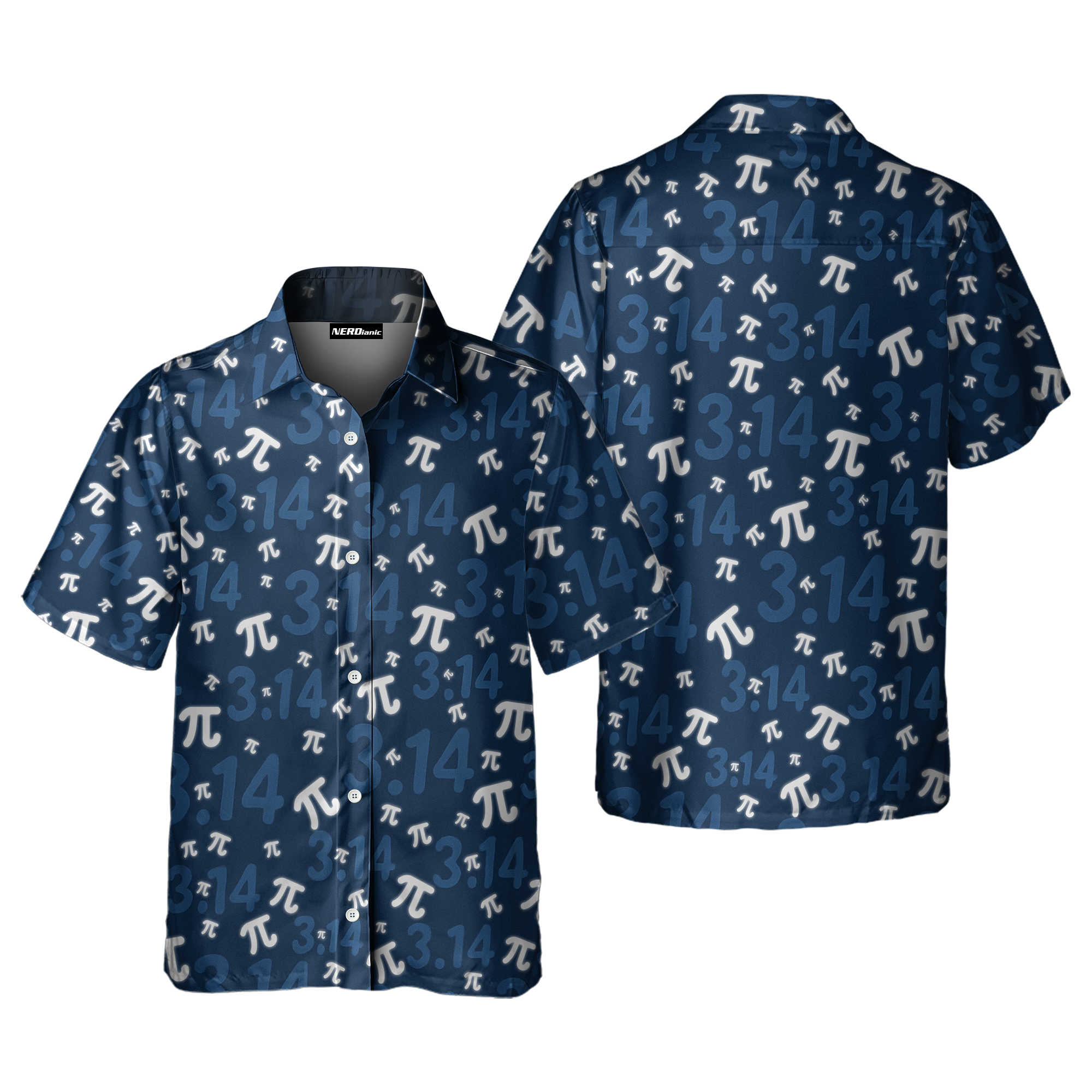 Blue Pi Math Button Up Shirt