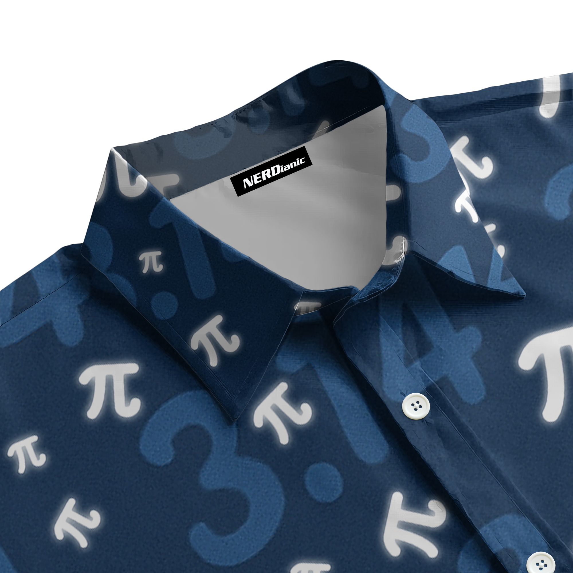 Blue Pi Math Button Up Shirt