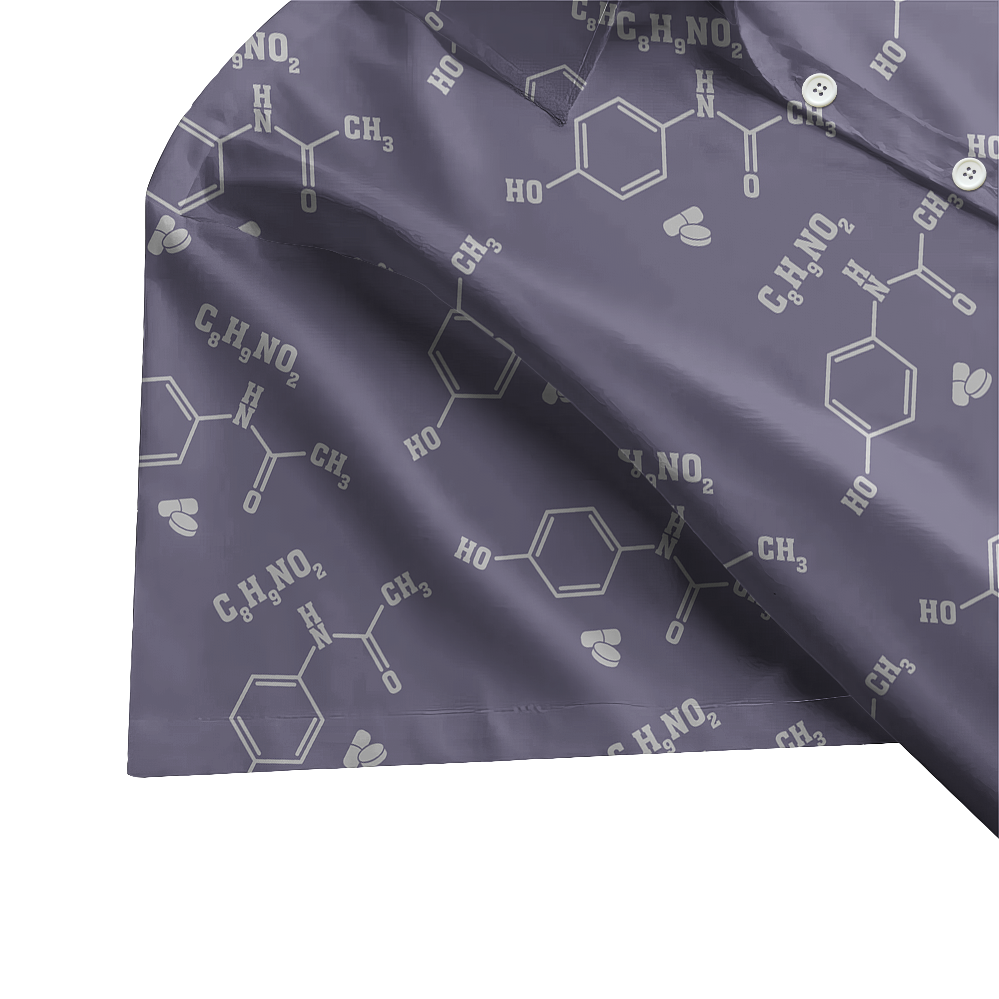 C8H9NO2 Caffeine Backup Plan Button Up Shirt