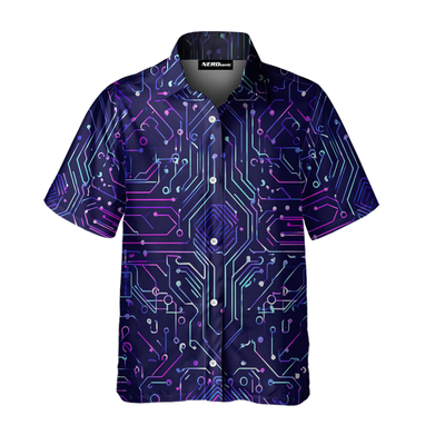 Computer Circuit Boards Science Button Up Shirt