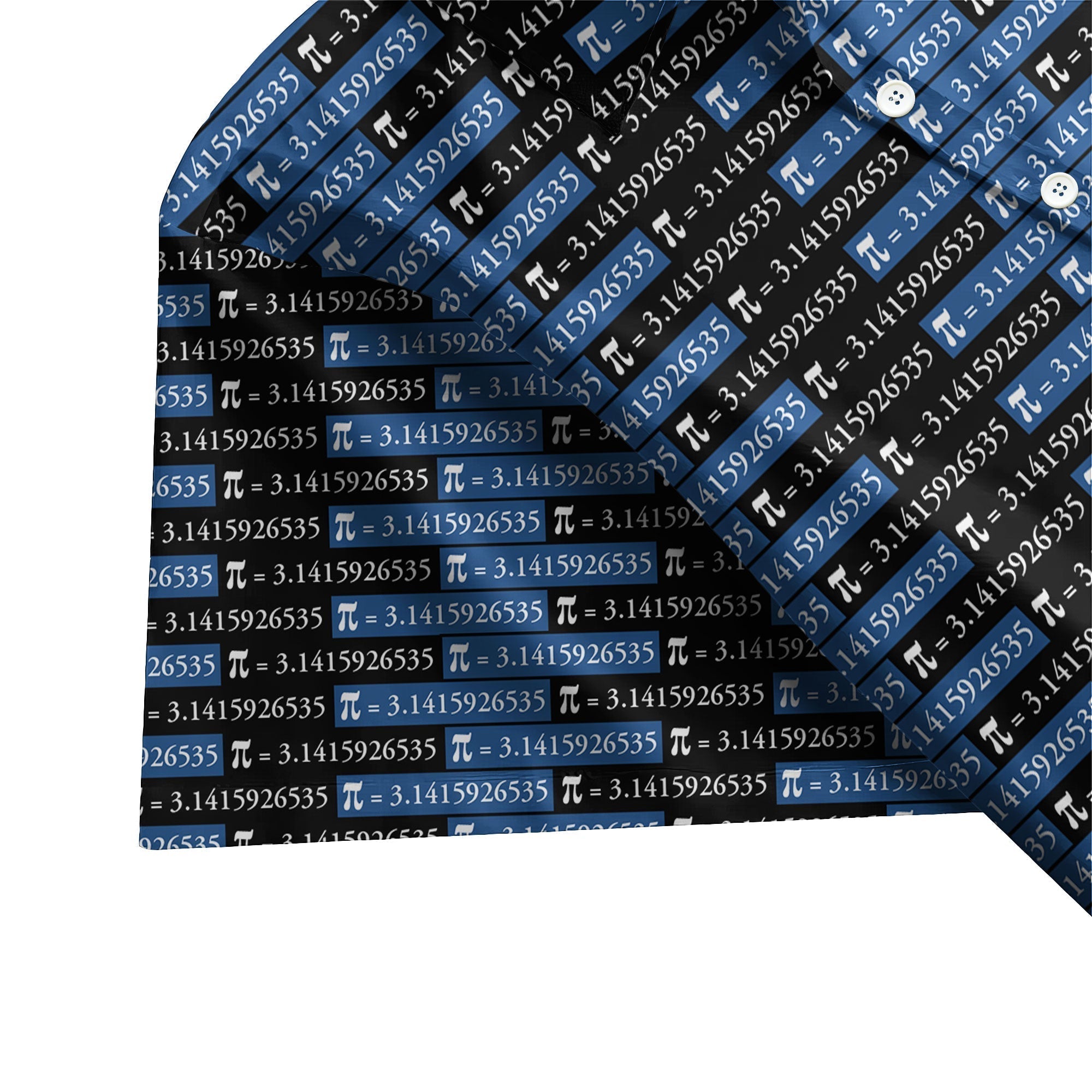 Pi Pattern Math Science Button Up Shirt