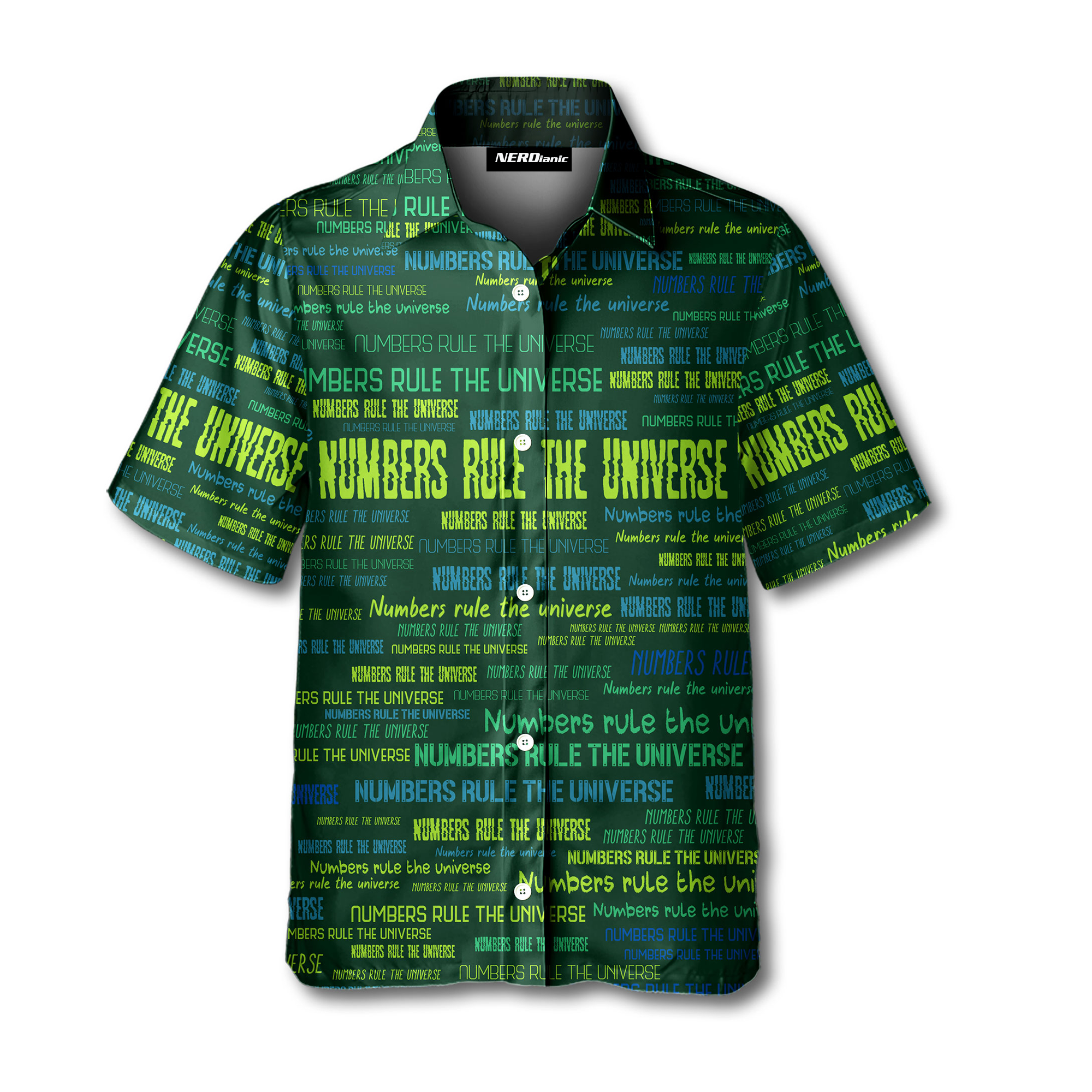 Numbers Rule The Universe Science Button Up Shirt