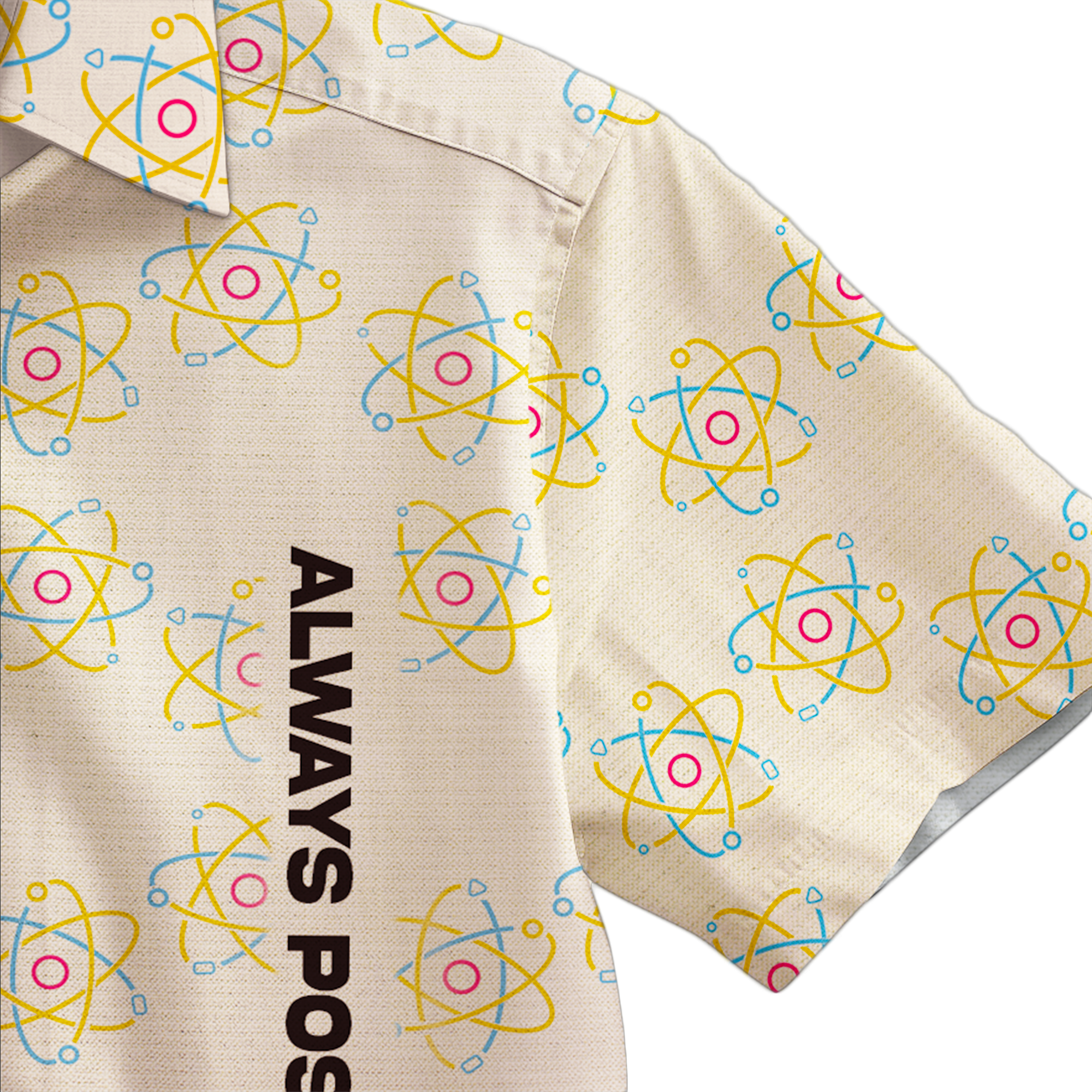 Always Positive Science Button Shirt