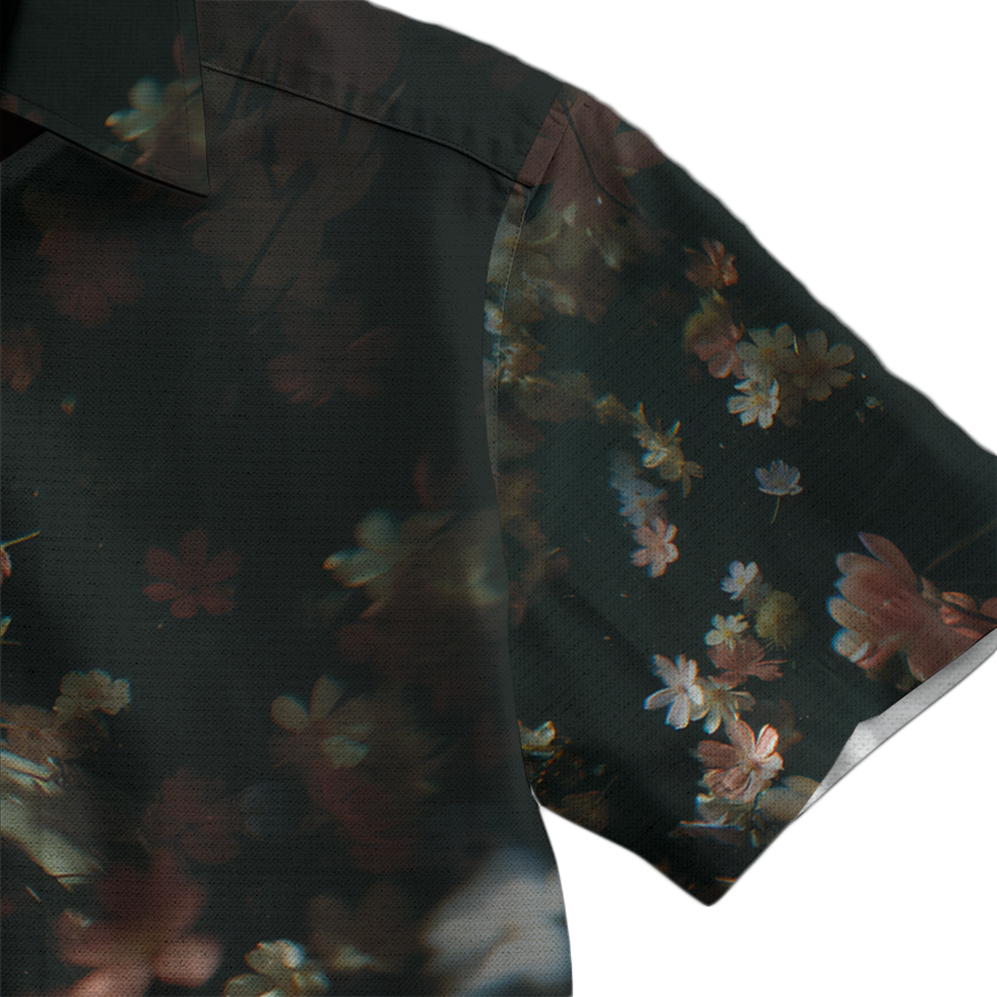 Blossoms Retro Space Button Up Shirt
