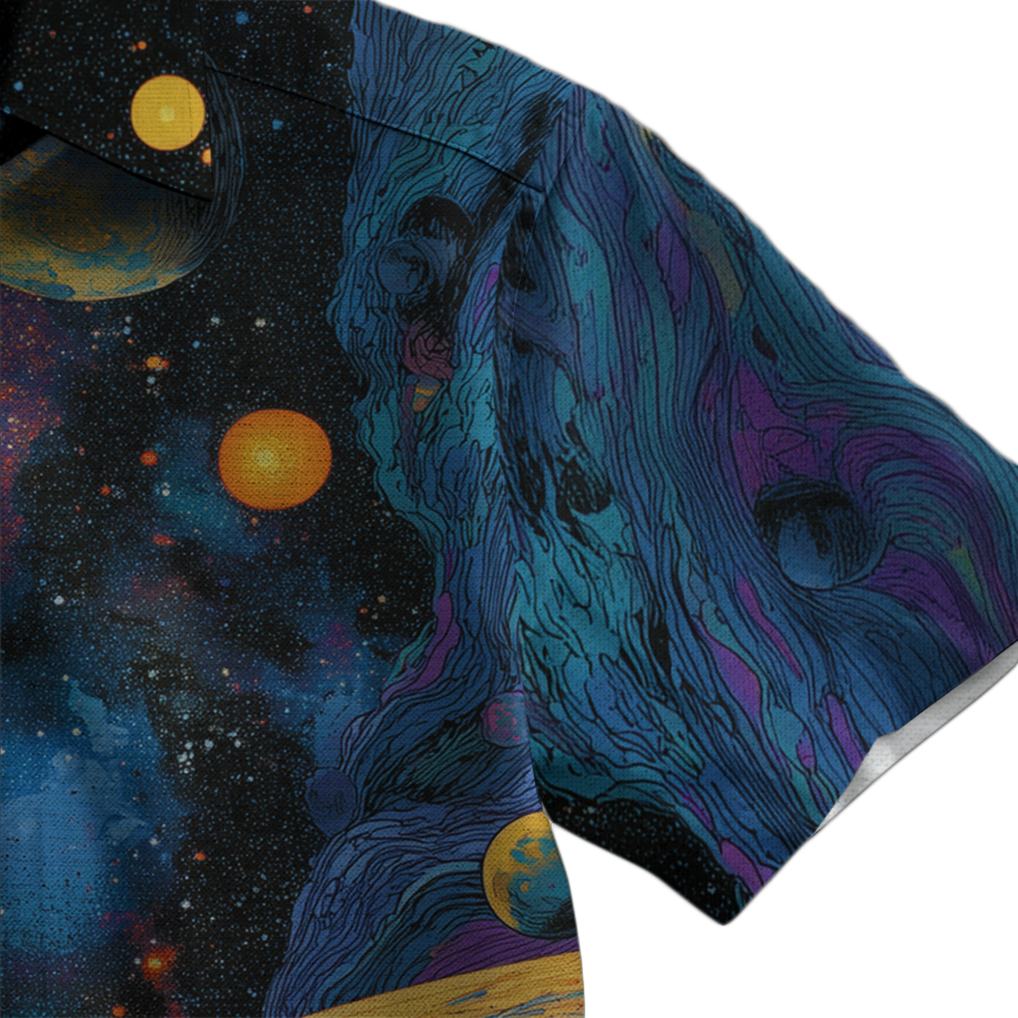 Deep Universe Retro Space Button Up Shirt