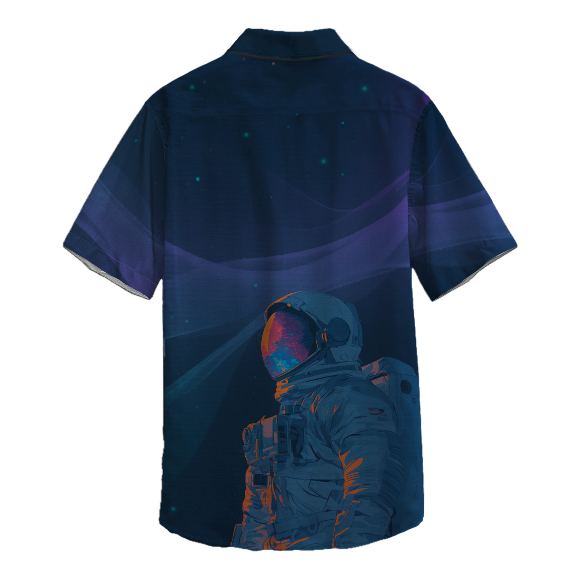 Lonely Astronauts Retro Space Button Up Shirt
