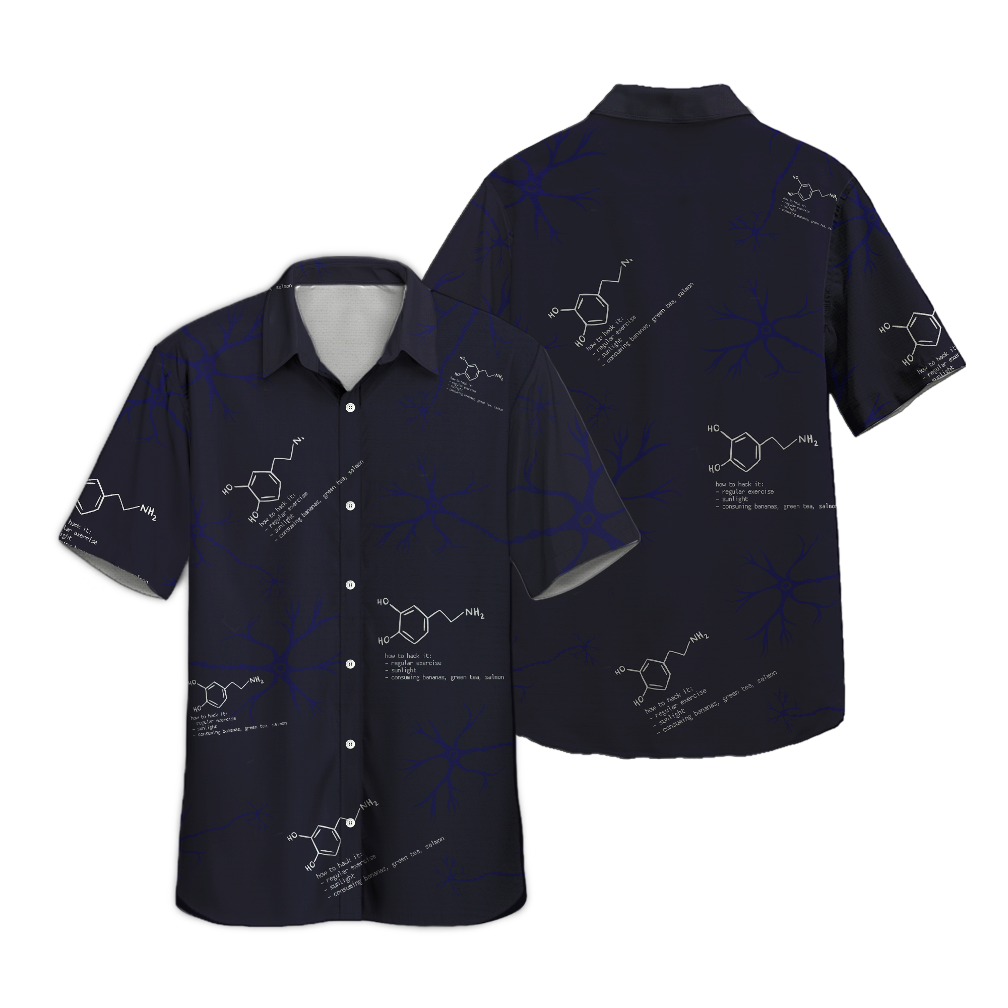 Hack Mind Science Button Shirt