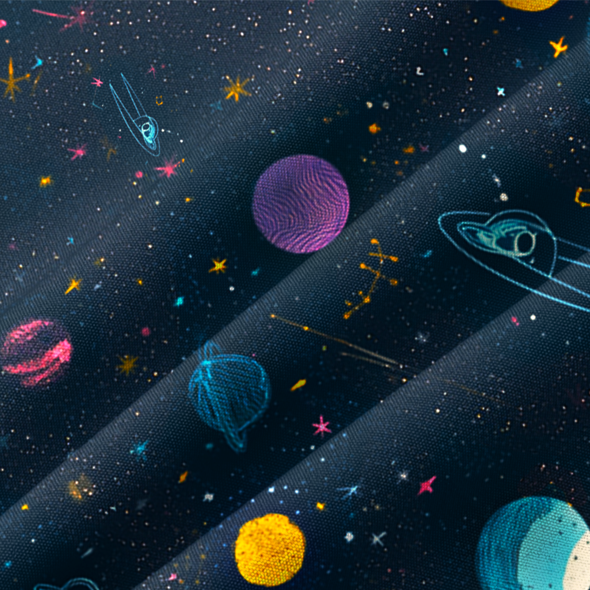 Space Galaxy Themed Retro Space Button Up Shirt