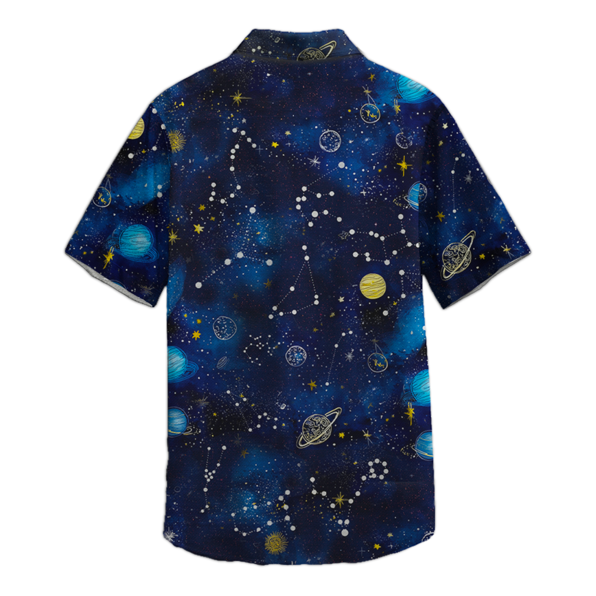 Planet Galaxy Retro Space Button Up Shirt