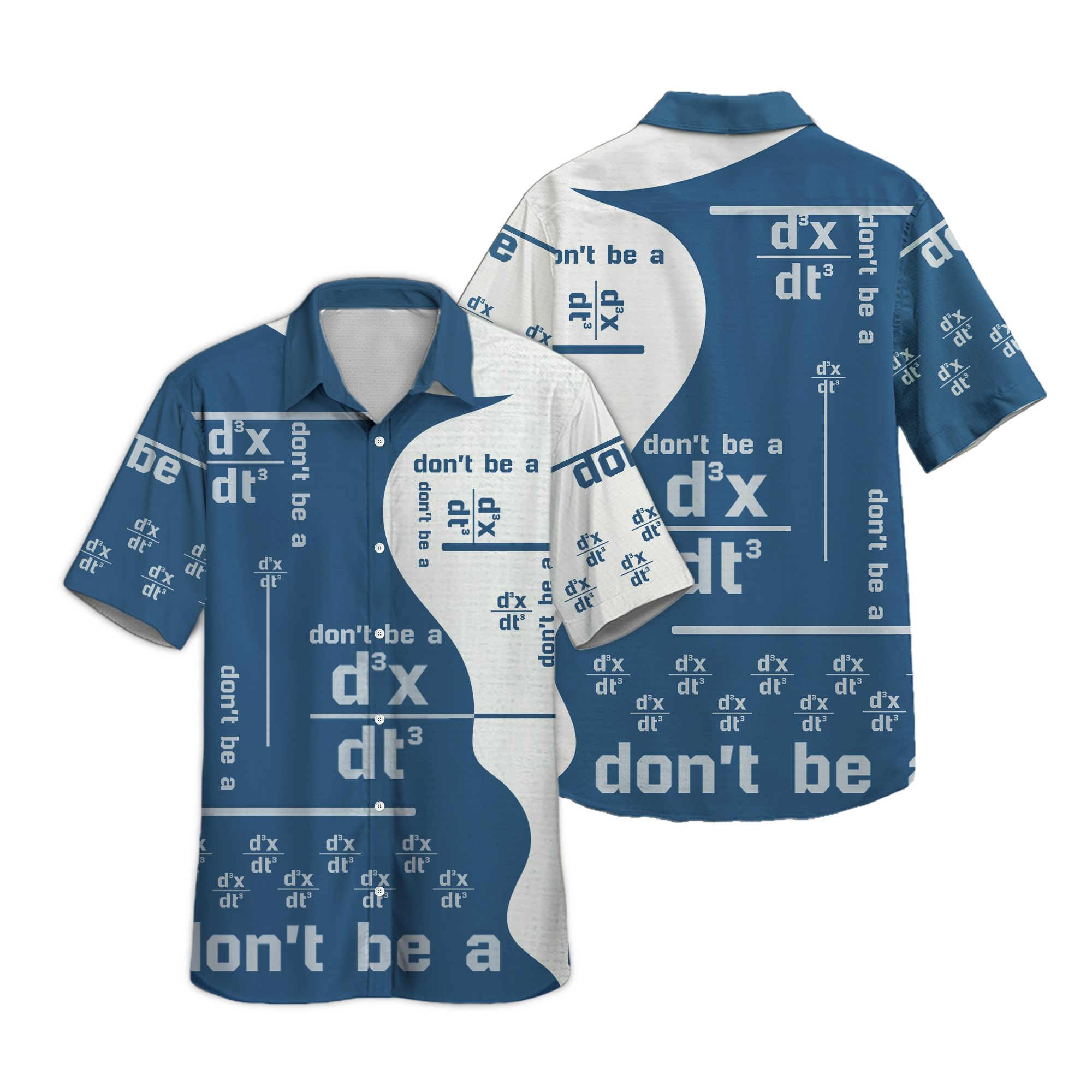 Funny Nerdy Math Button Up Shirt