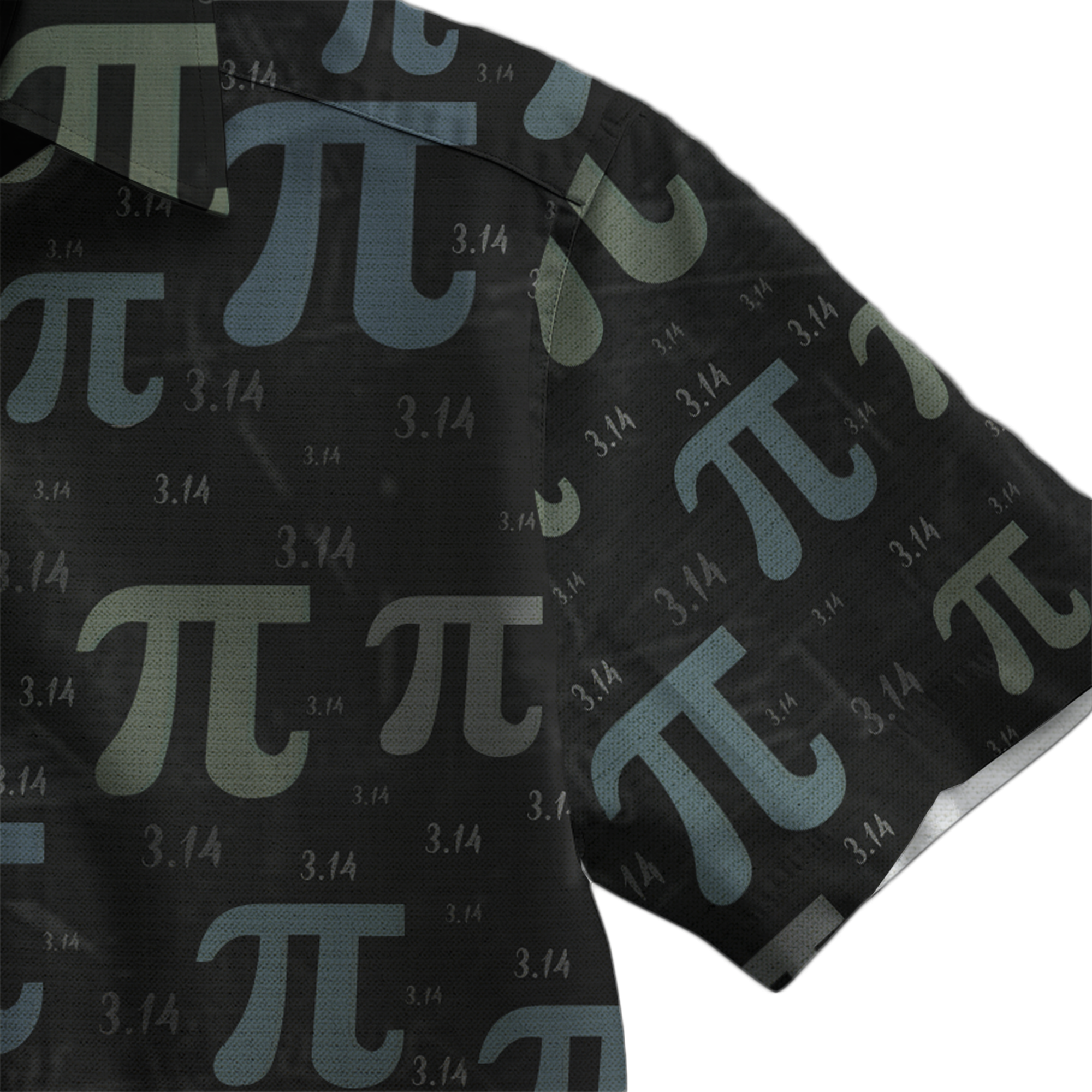 Pi Math Black Button Up Shirt