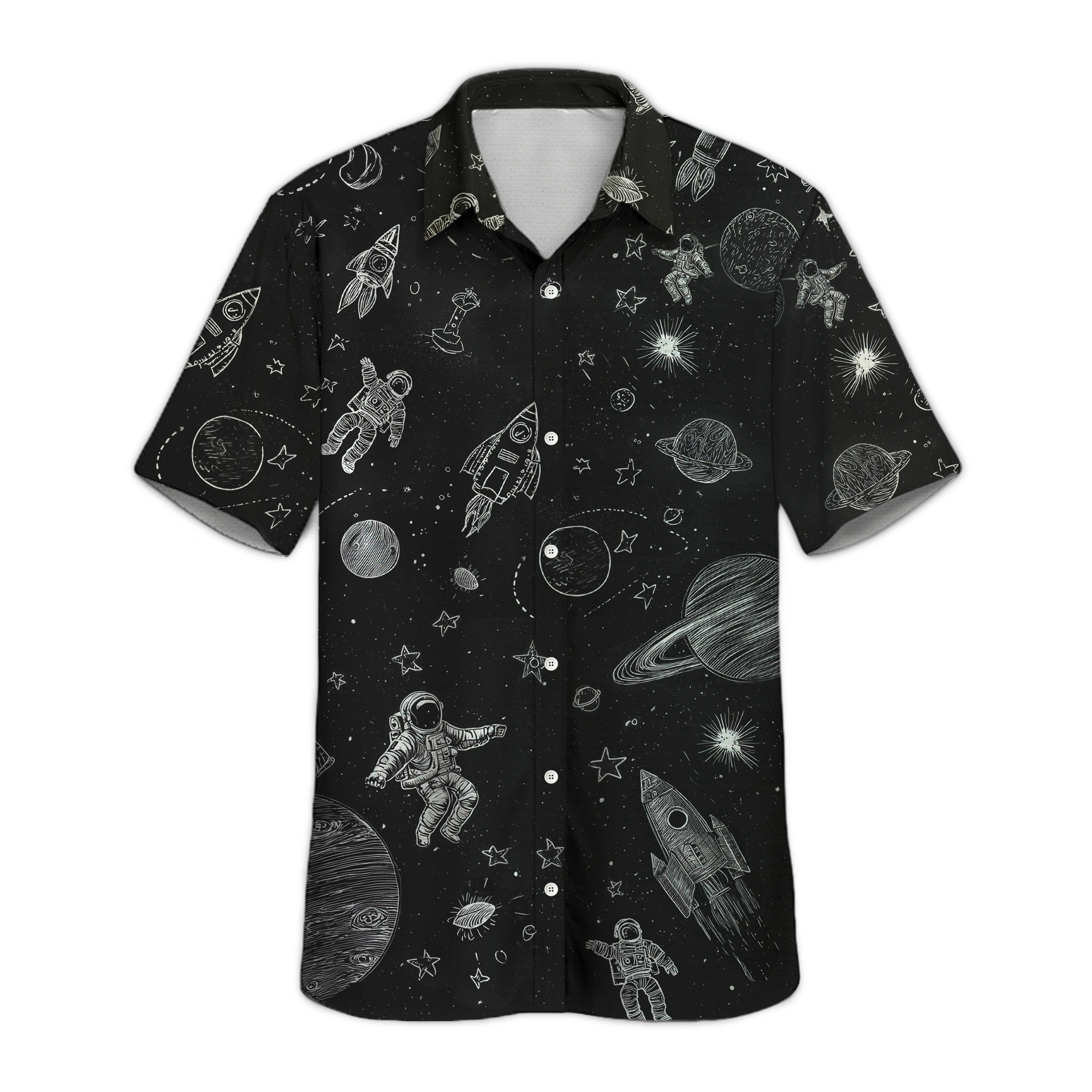 Space Mission Button Up Shirt