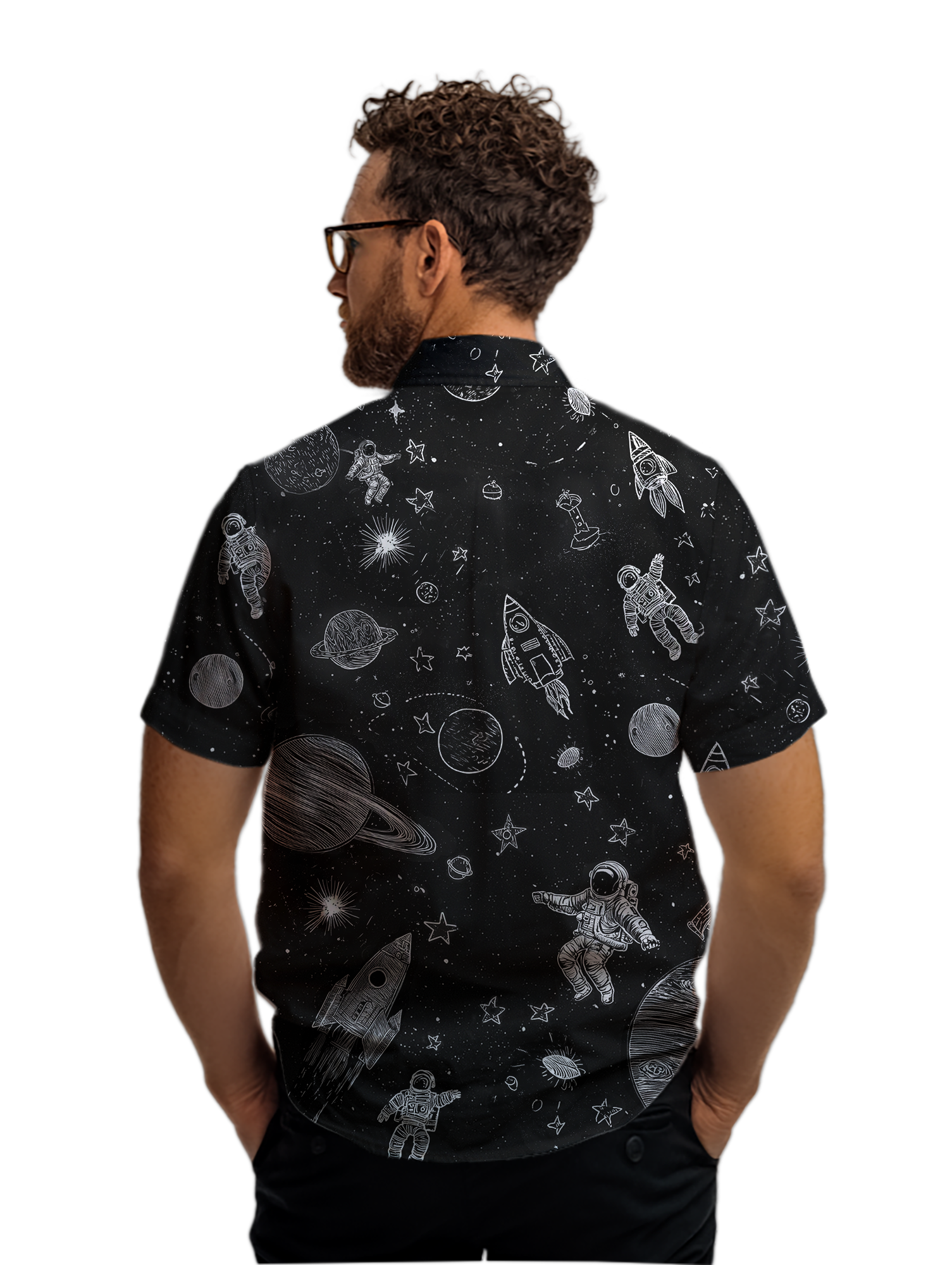 Space Mission Button Up Shirt