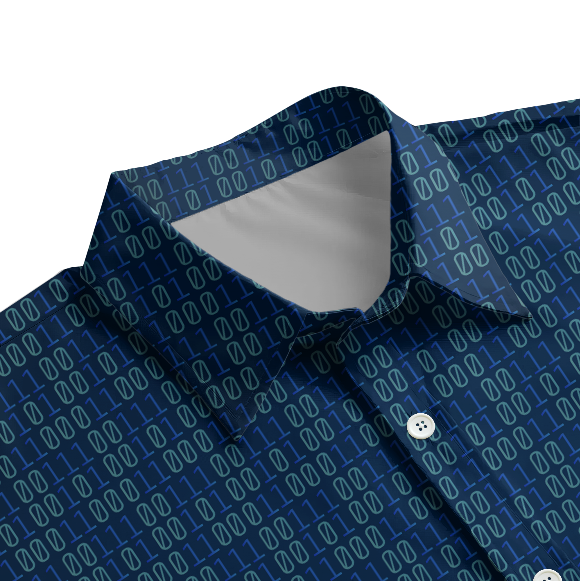 Code Matrix Technology Button Up Shirt