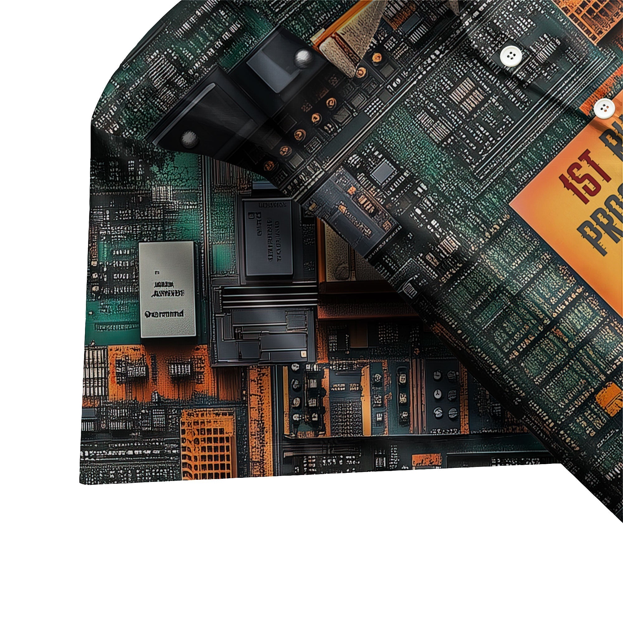 Circuit Boards Science Button Up Shirt