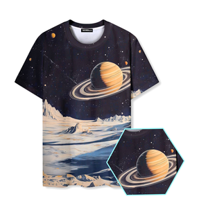 Saturn Retro Space Graphic T-Shirt