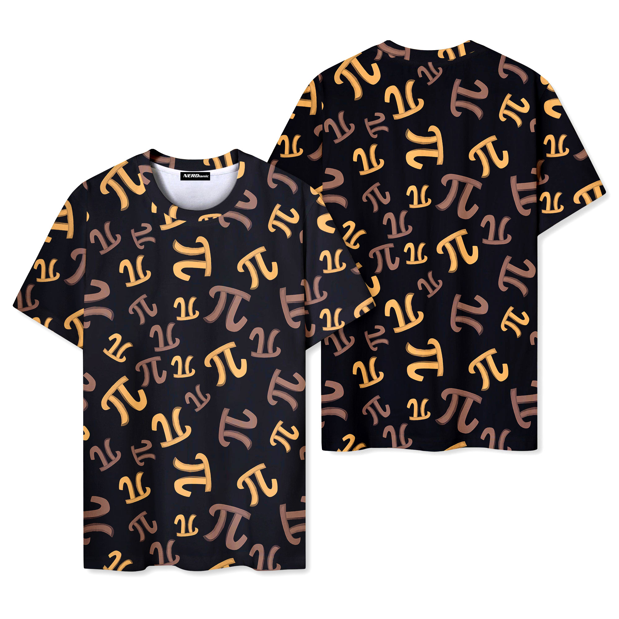 Pi Symbols Nerd Graphic T-Shirt