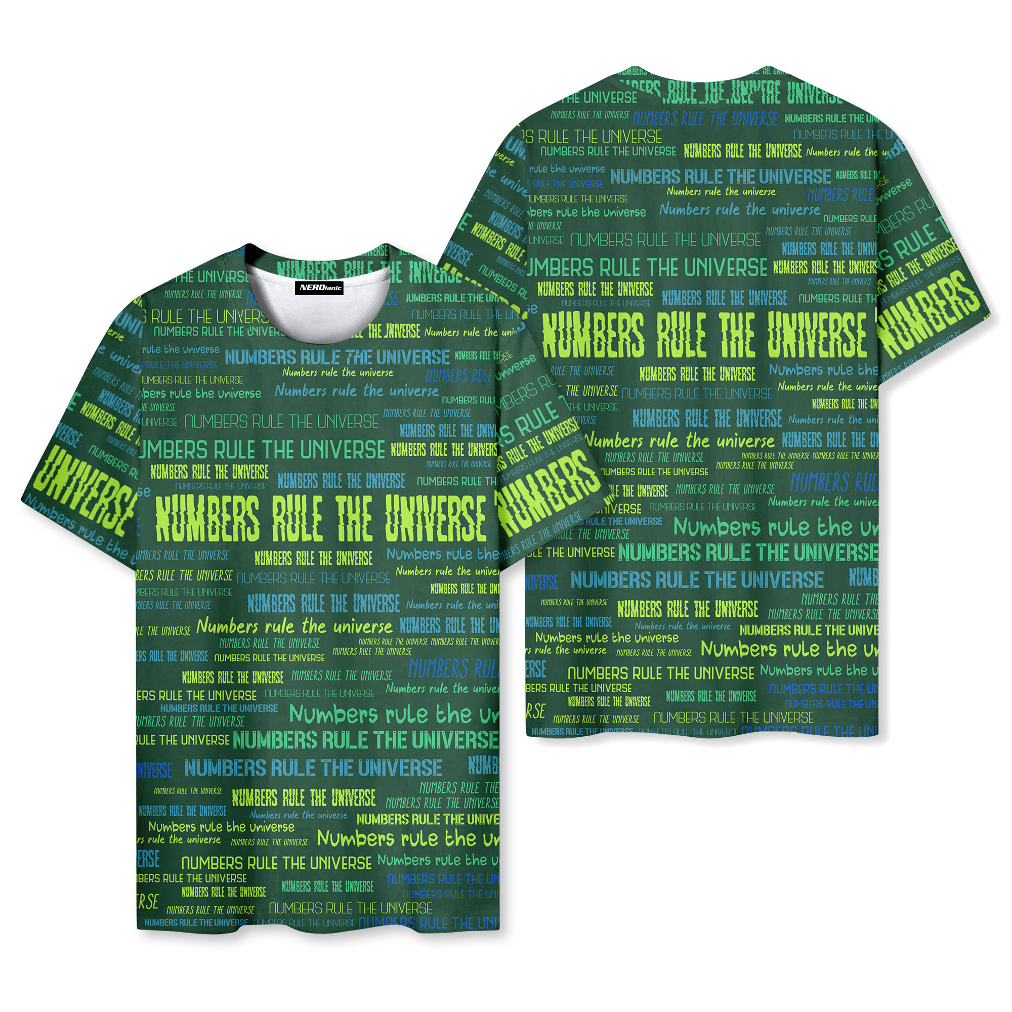 Number Rules The Universe Nerd Graphic T-Shirt