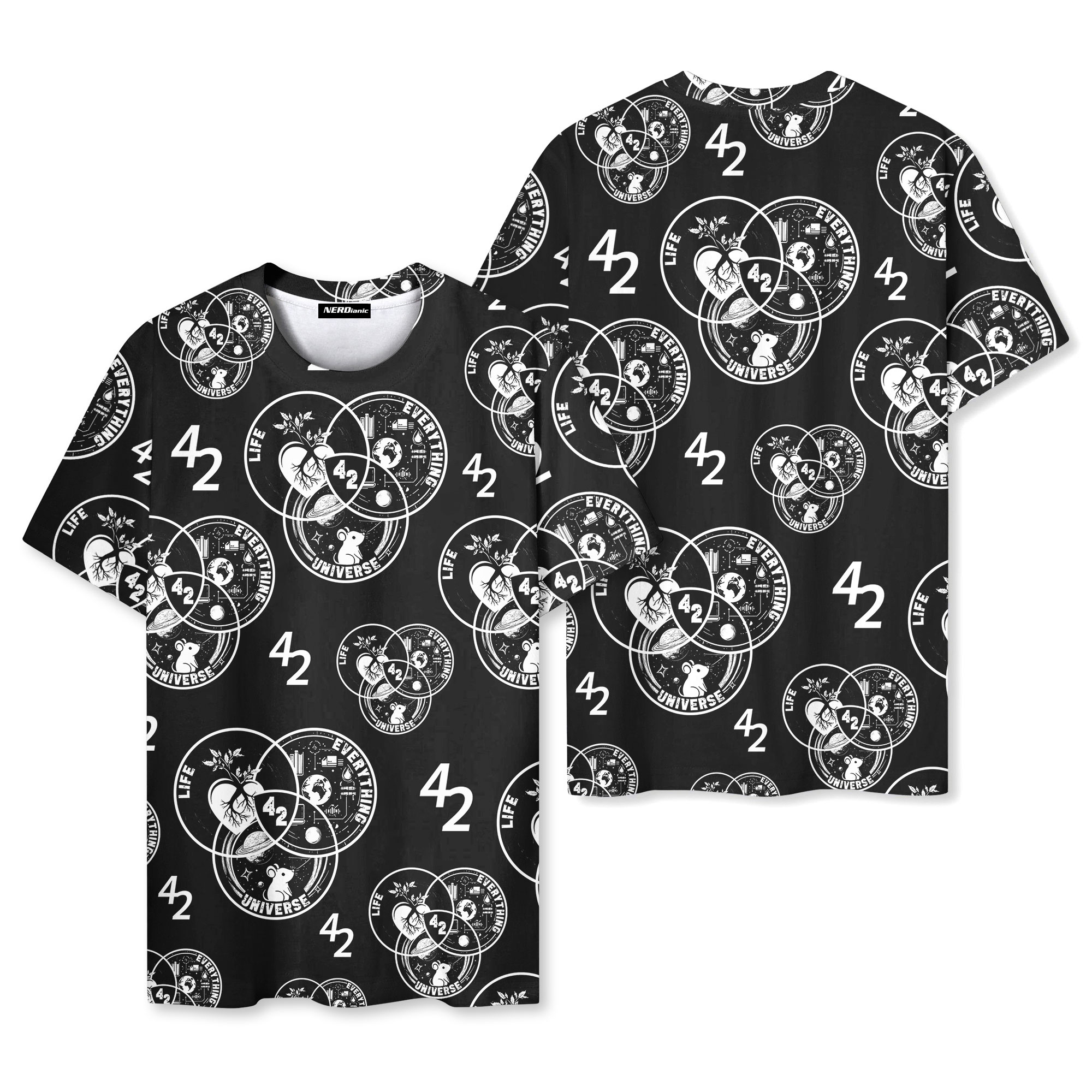 Number Space Nerd Graphic T-Shirt