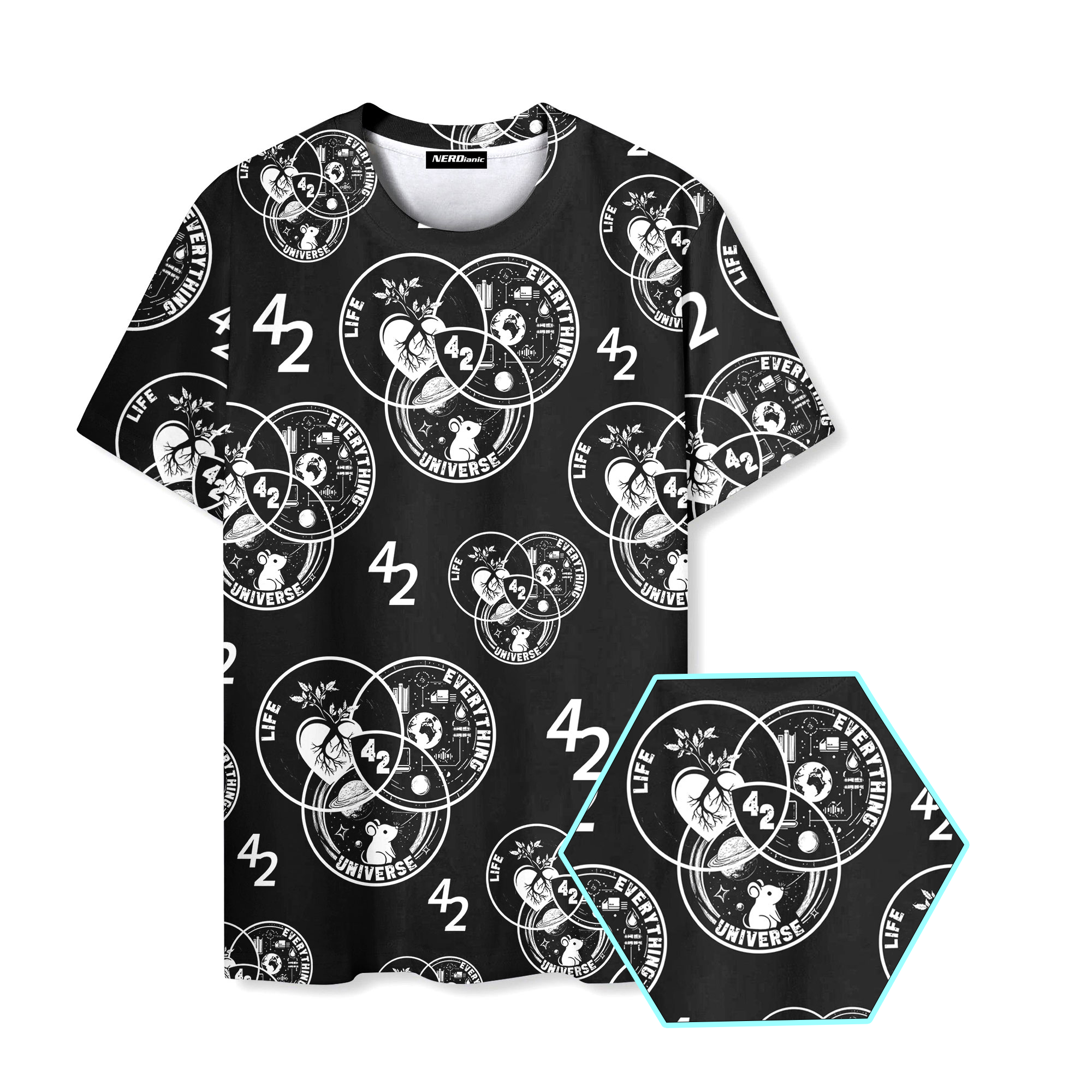 Number Space Nerd Graphic T-Shirt
