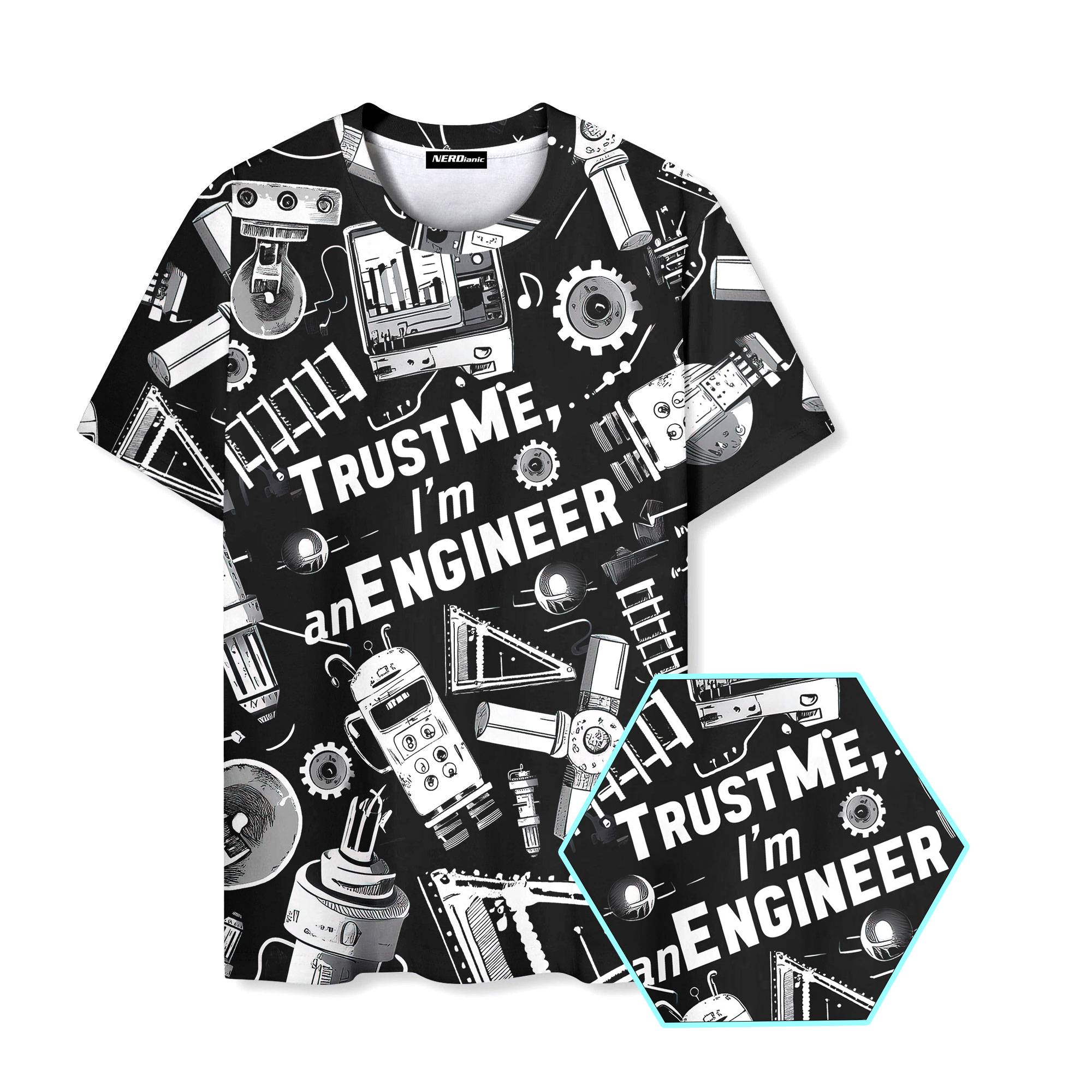 Engineer Nerd Graphic T-Shirt