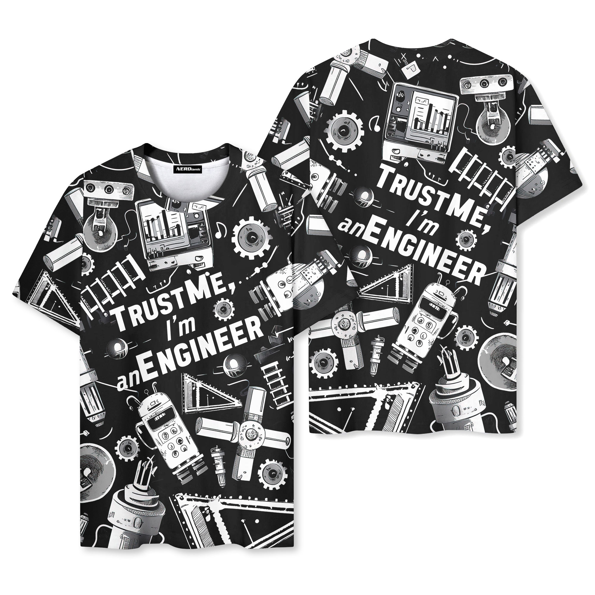 Engineer Nerd Graphic T-Shirt