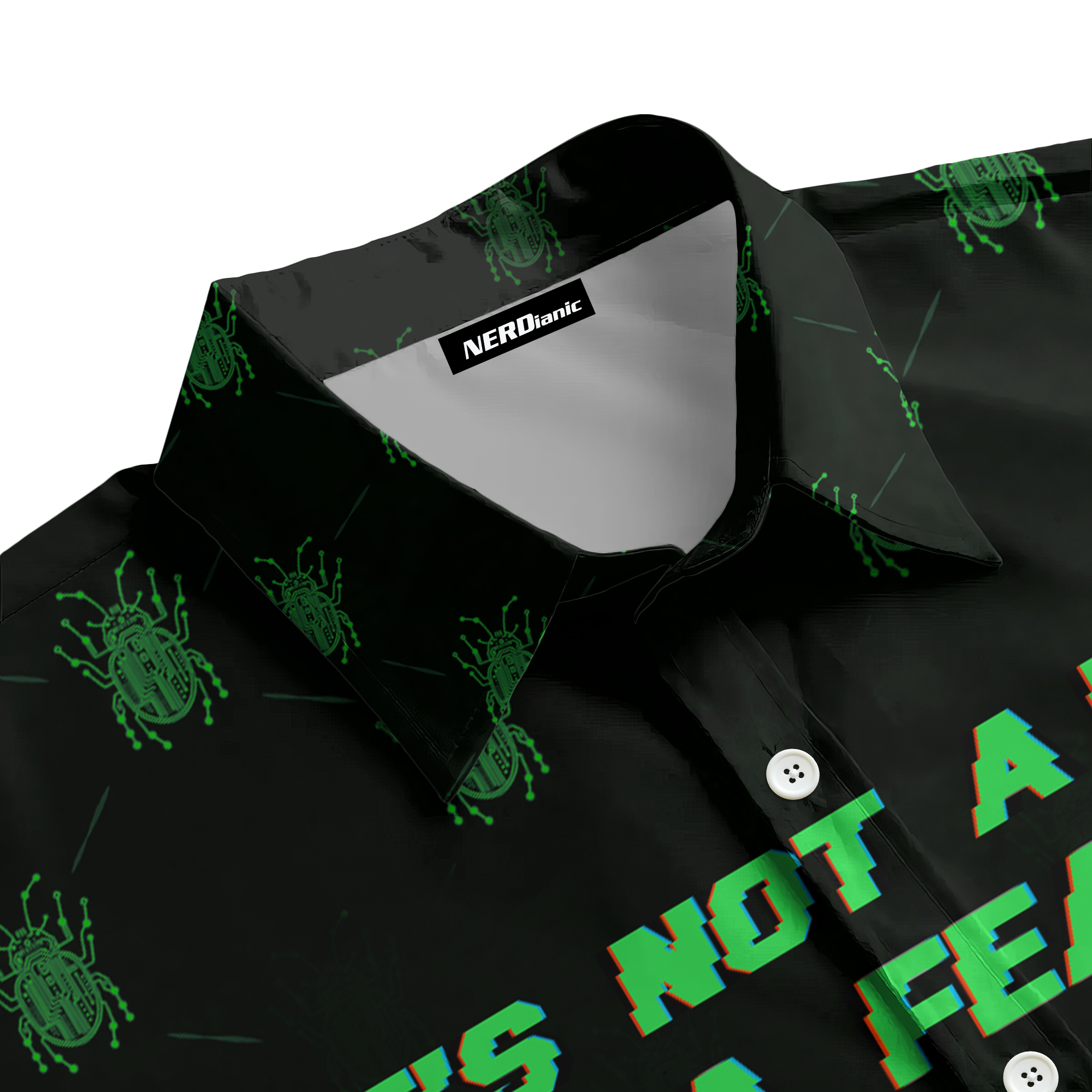It's Not a Bug- It's a Feature Engineering Button Up Shirt