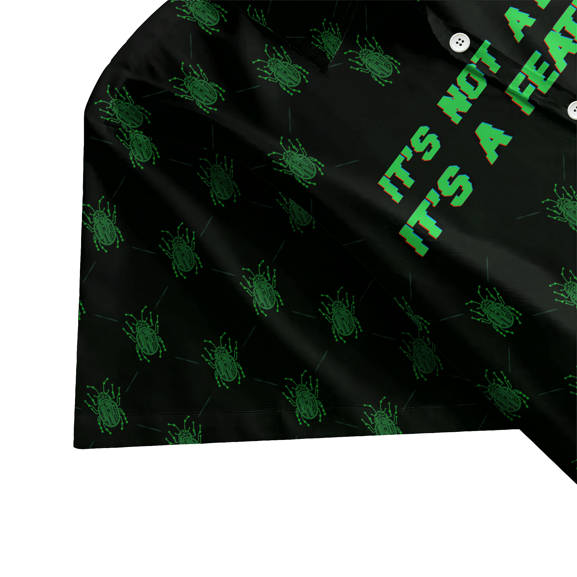 It's Not a Bug- It's a Feature Engineering Button Up Shirt