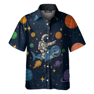 Astronaut Galaxy Space Button Up Shirt