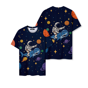 Astronaut Galaxy Space Graphic T-Shirt