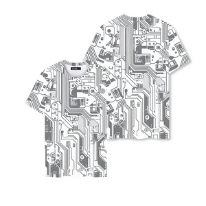 Circuit Board Nerd Graphic T-Shirt