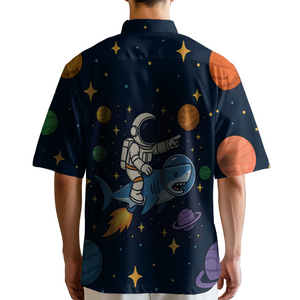 Astronaut Galaxy Space Button Up Shirt