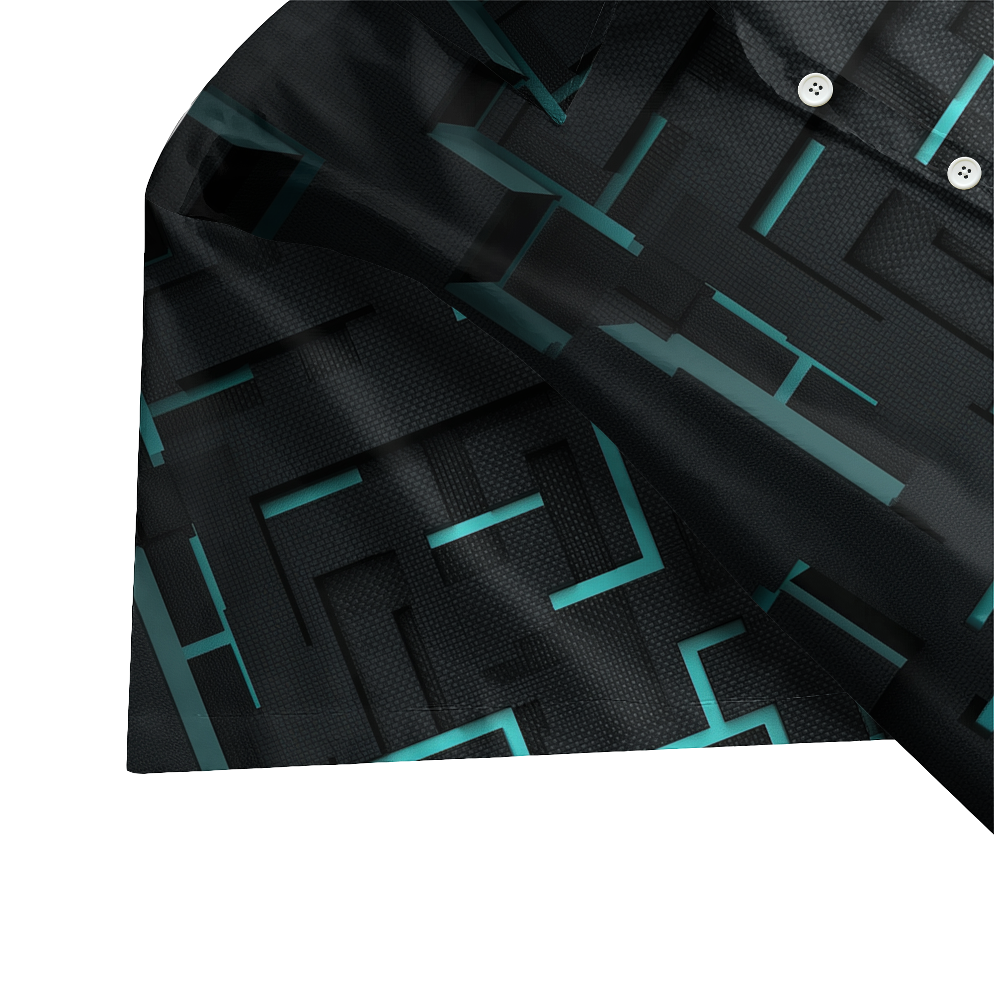 Circuit Blocks Technology Button Up Shirt